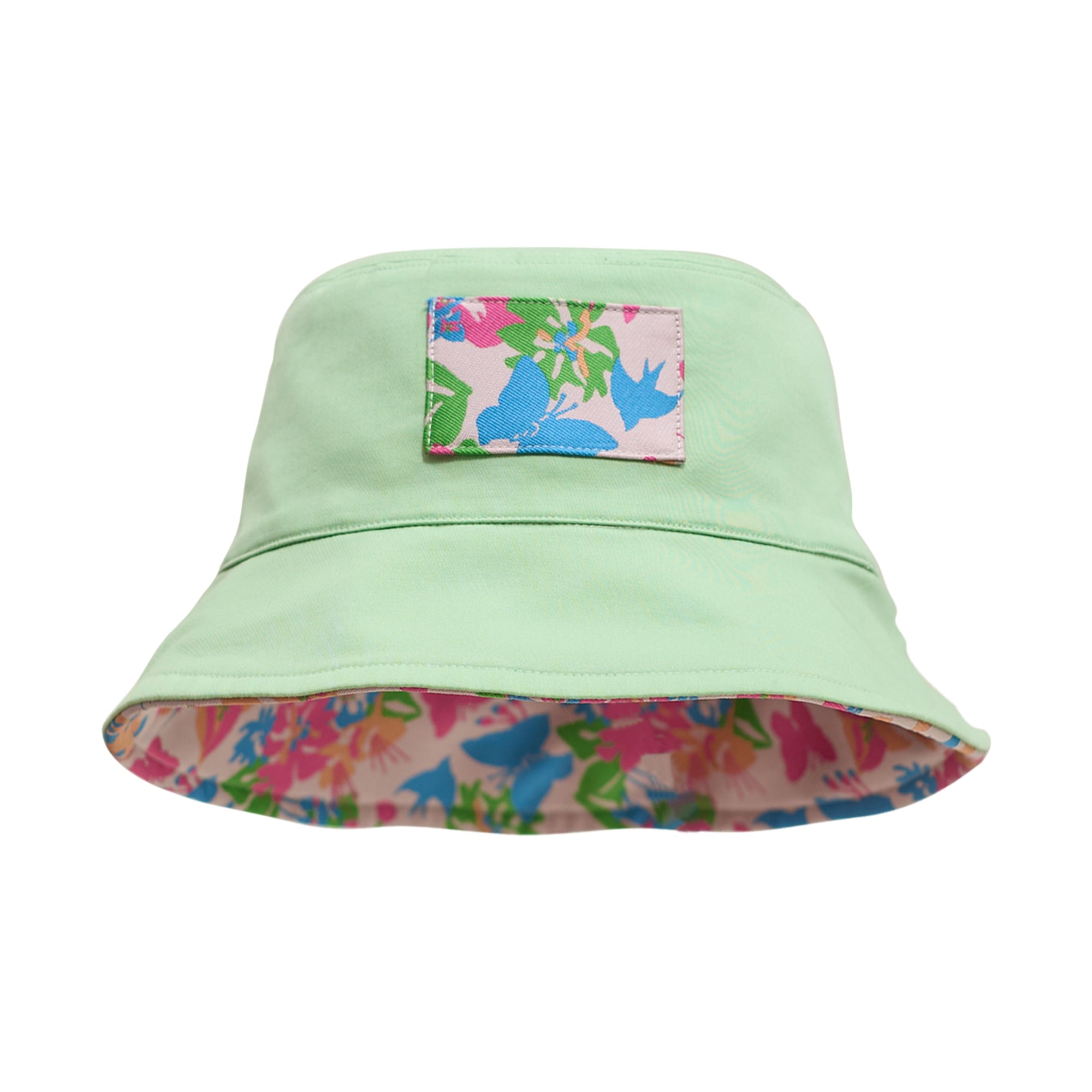 Women’s Frida X Lost Pattern "Frida’s Garden" Jacquard Reversible Bucket Hat - Green One Size Lost Pattern Nyc