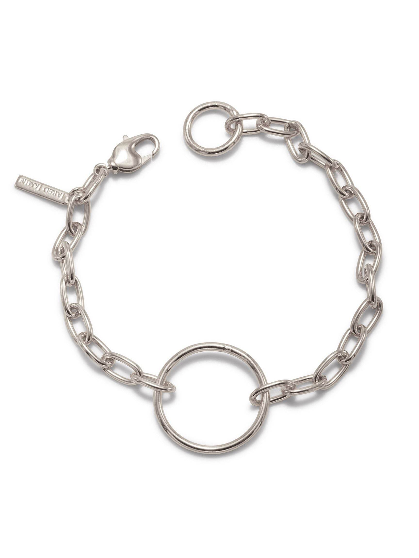 Jaredjamin Women's Silver Chain Reaction Ellipse Bracelet