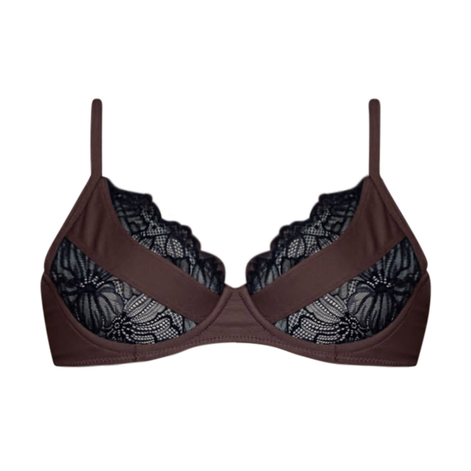 Ivy Swimwear Women's Brown Calla In Caramel Bikini Top