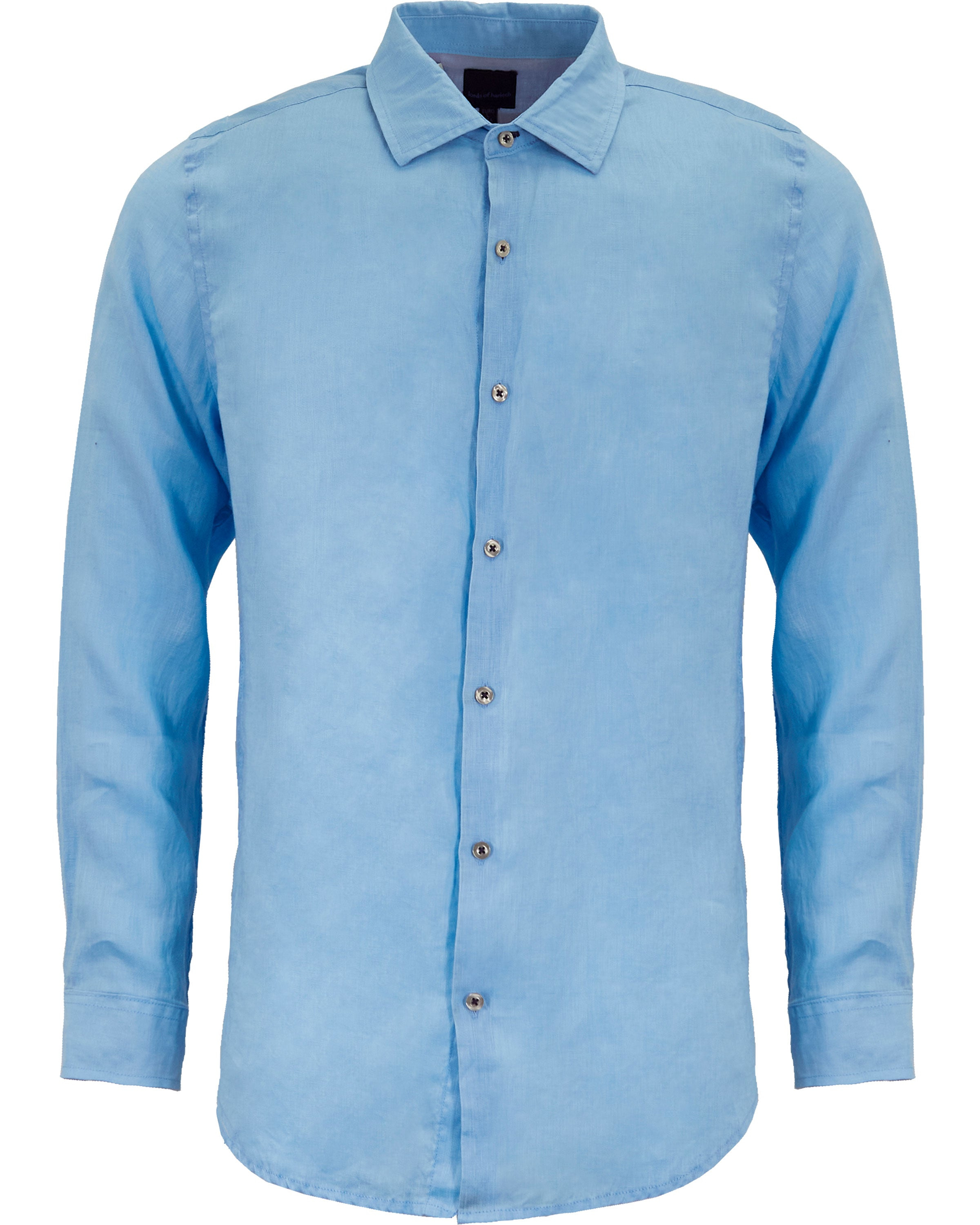 Lords Of Harlech Sawyer Knit Shirt In Blue