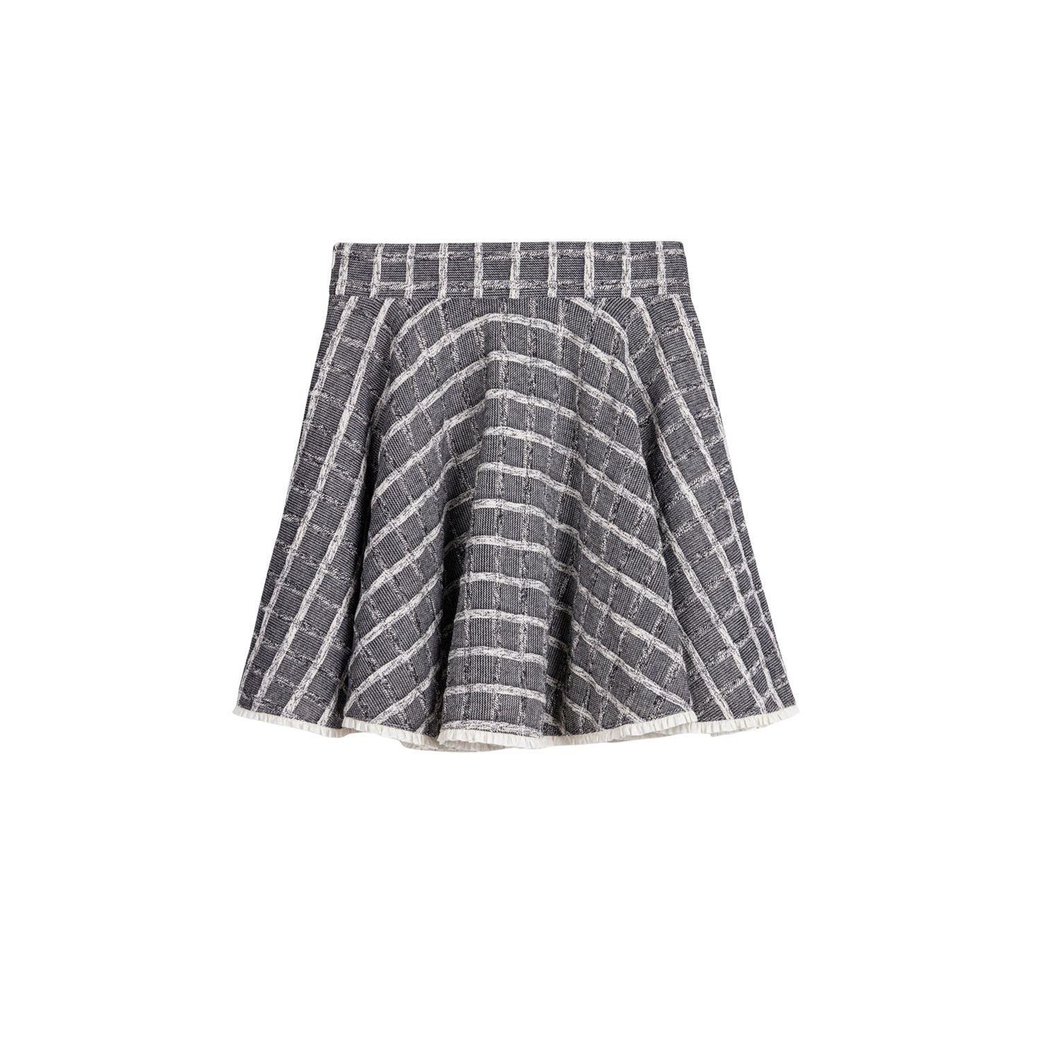 Nocturne Women's Ruffled Hem Mini Skirt In Gray