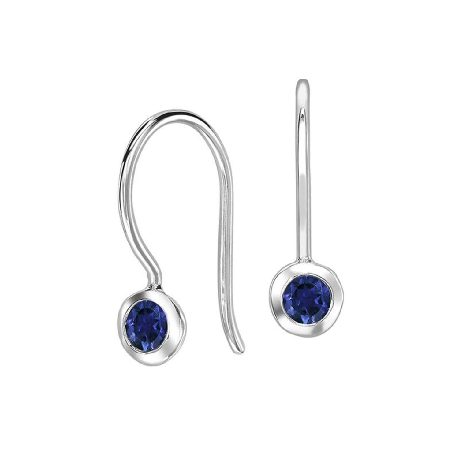 Dower & Hall Women's Blue Sapphire Twinkle Drop Earrings In Sterling Silver In Metallic