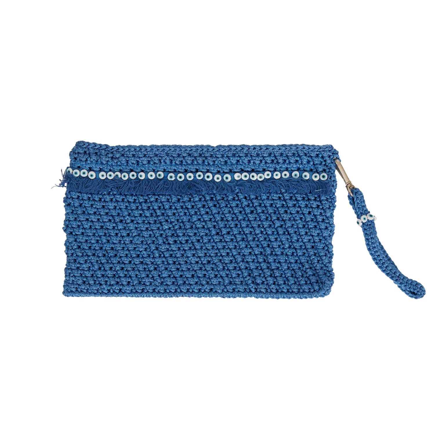 N'onat Women's Corfu Crochet Clutch In Blue