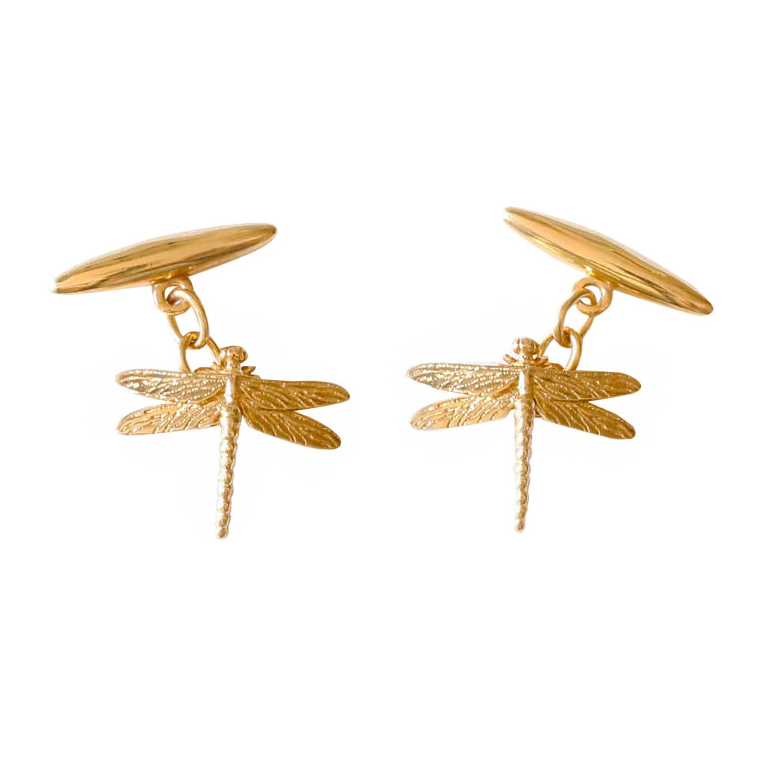 Lee Renee Men's Dragonfly Cufflinks – Gold In Gold