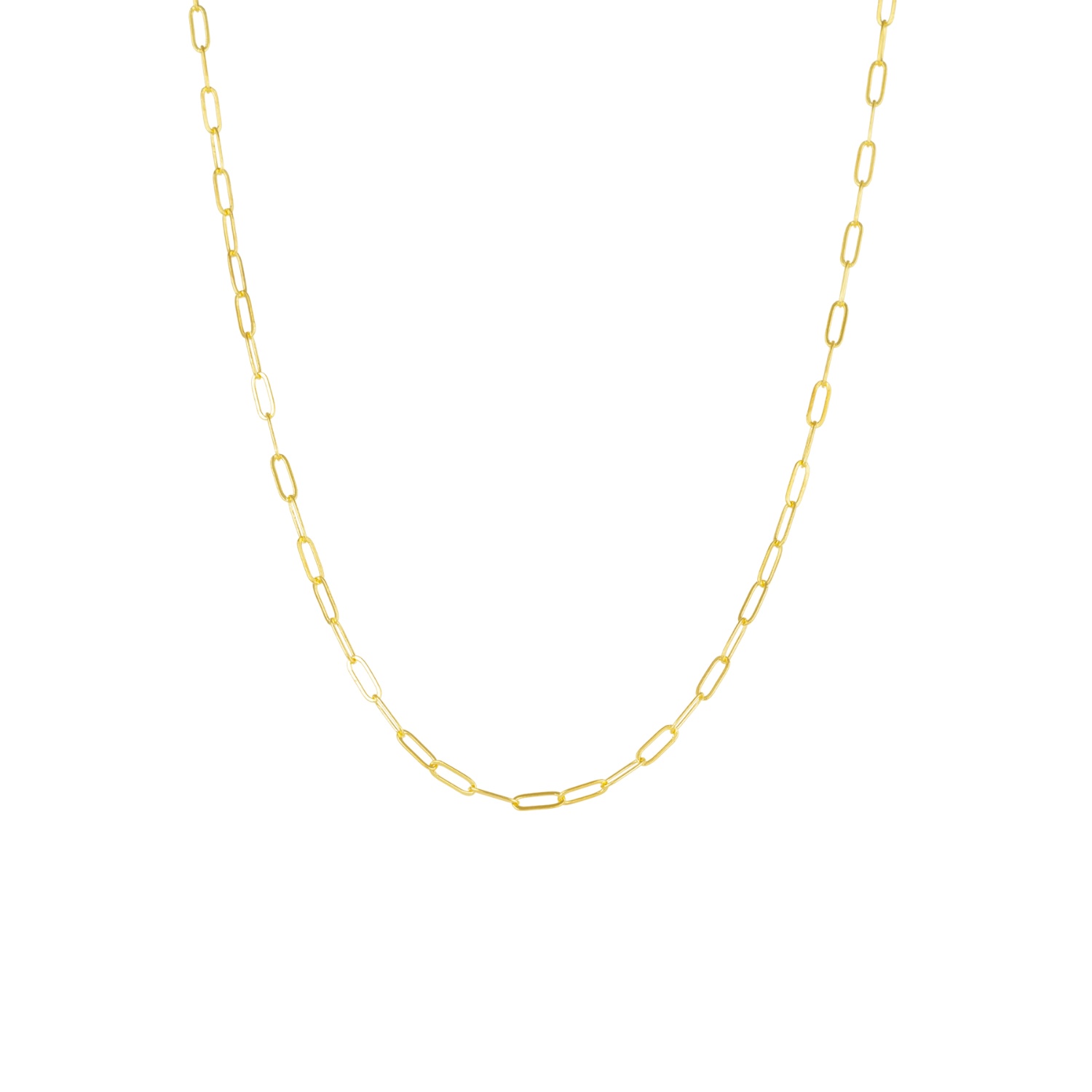 Mejoma Women's Large Rectangular Gold Link Chain Necklace In Gold