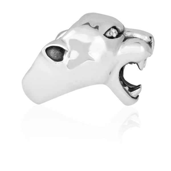 Gucci Panther Ring Silver With Diamond
