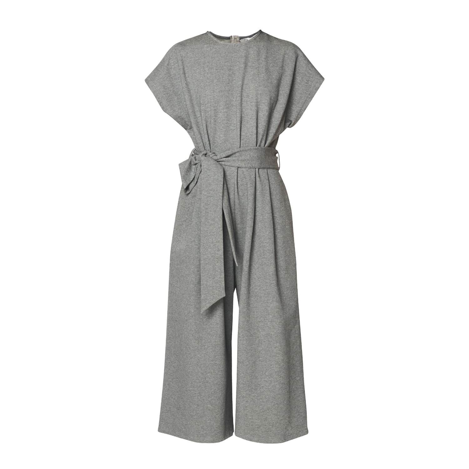 cropped jersey jumpsuit