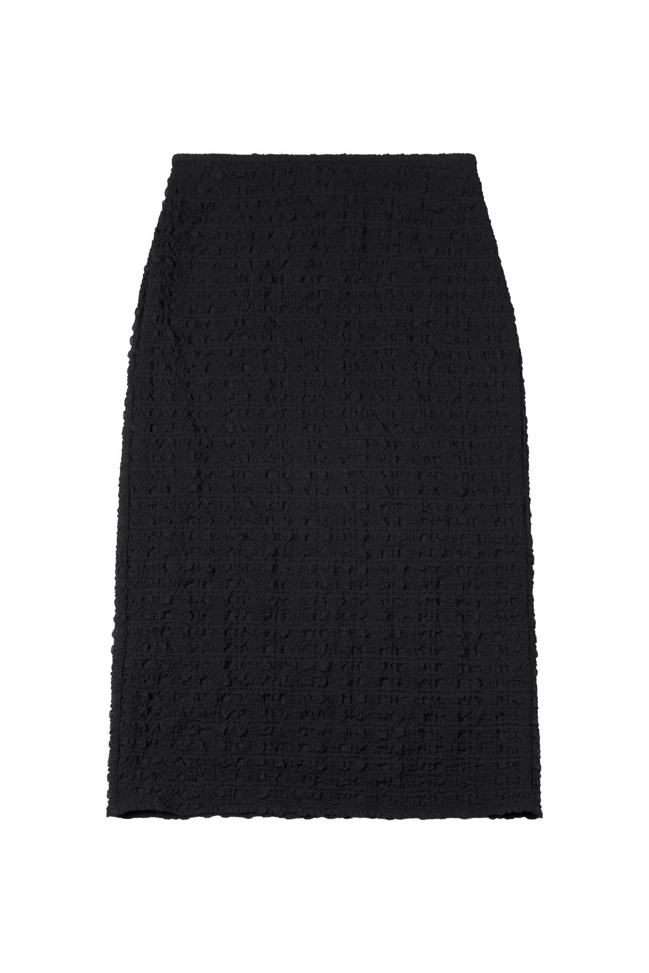 Yibri Women's Textured Midi Skirt -black