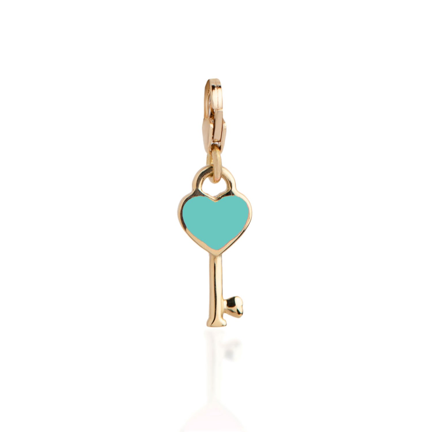 Lina Rai Jewelry Couture - Key Charm Aqua