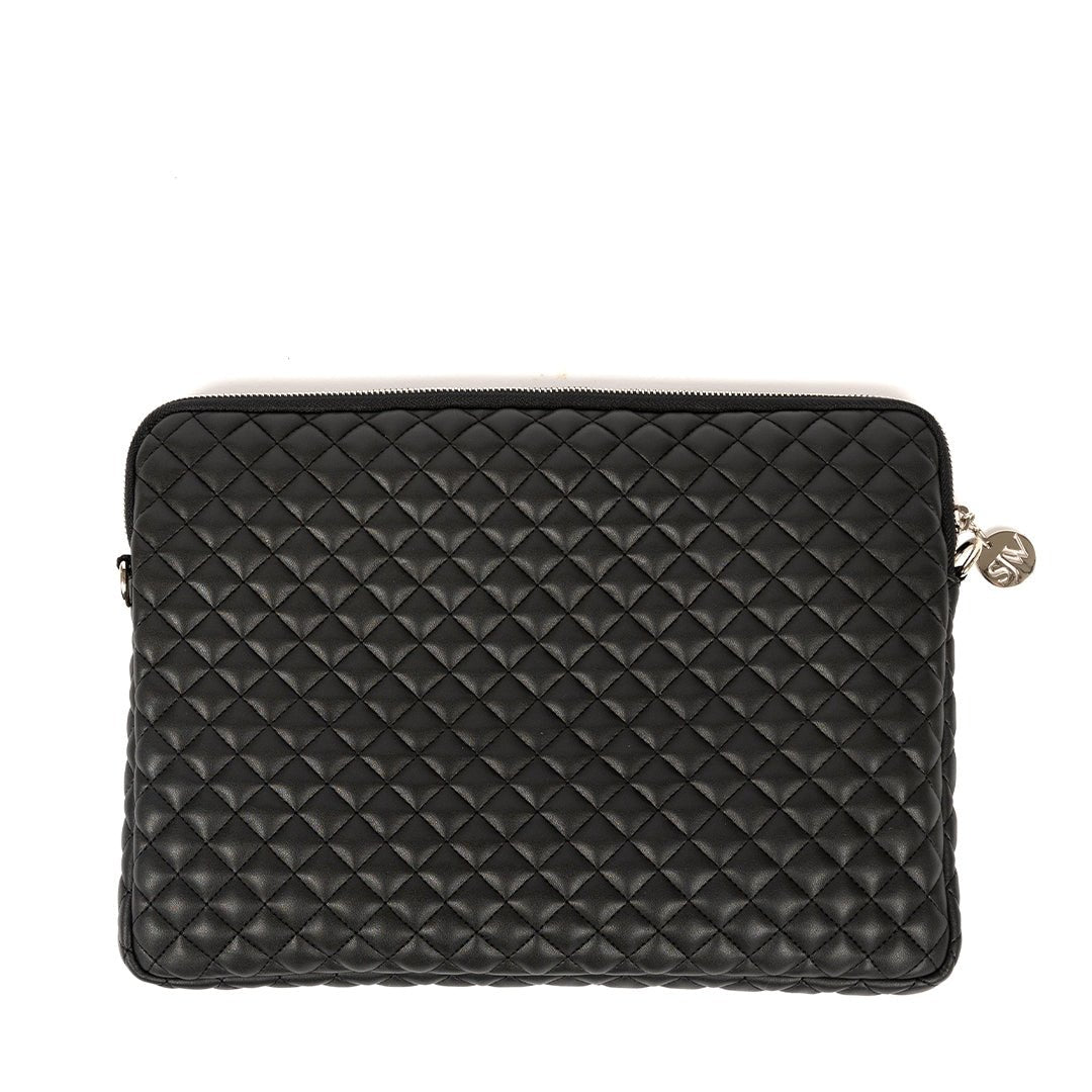 Sjw Bags London Men's Black Carlton Laptop Case/ Bag With Shoulder Strap
