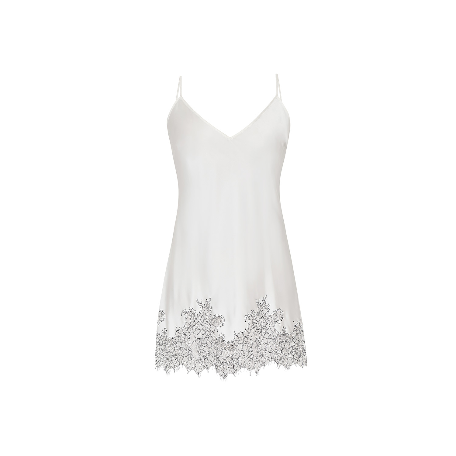 【WOOHWA】PERFORATED LACE MINI DRESS Stylish Aura Flocked Floral Mesh Skater Dress | Windsor