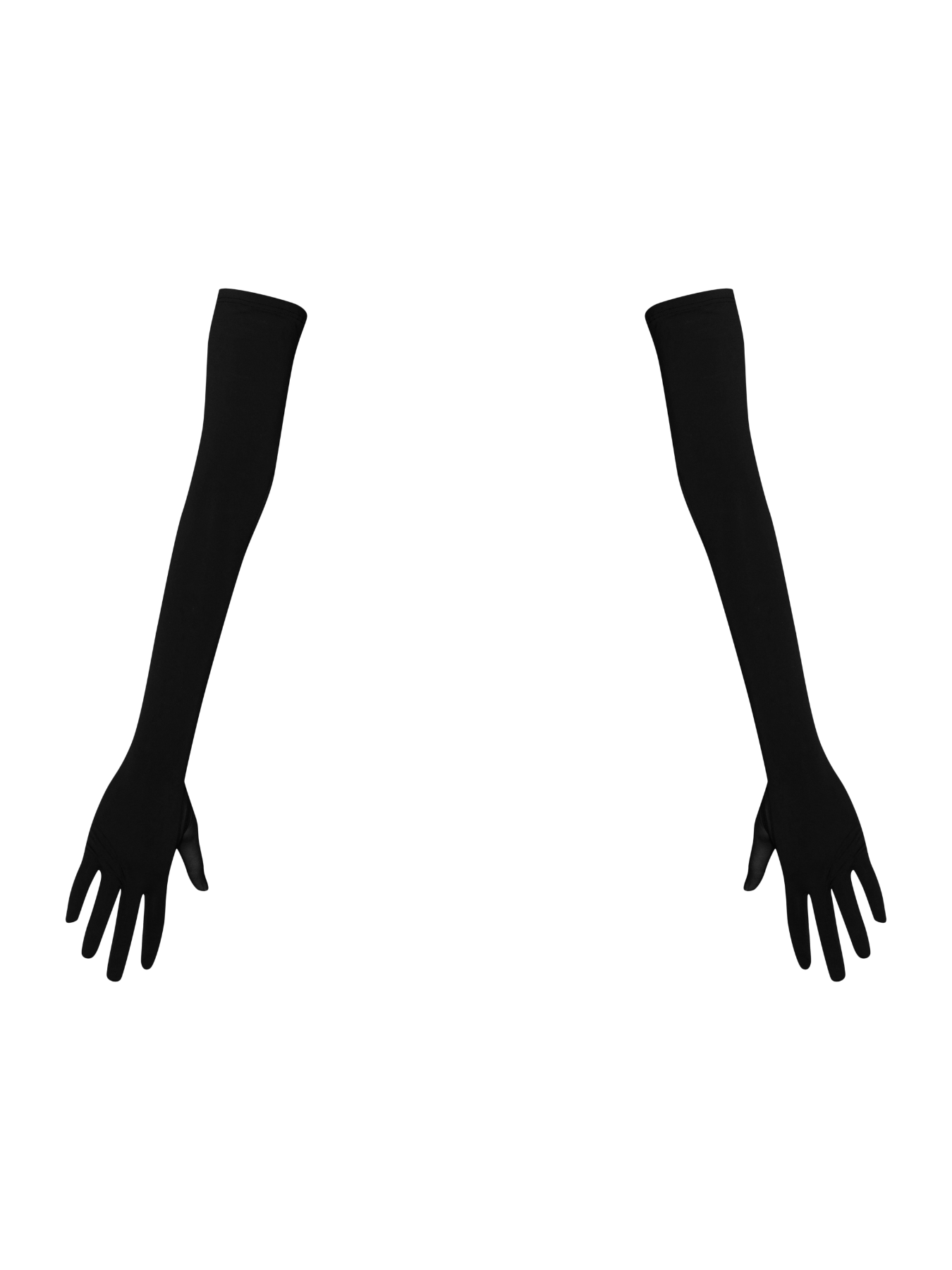 Bonbon Lingerie Women's Black Essentials Two-tone Gloves In Black