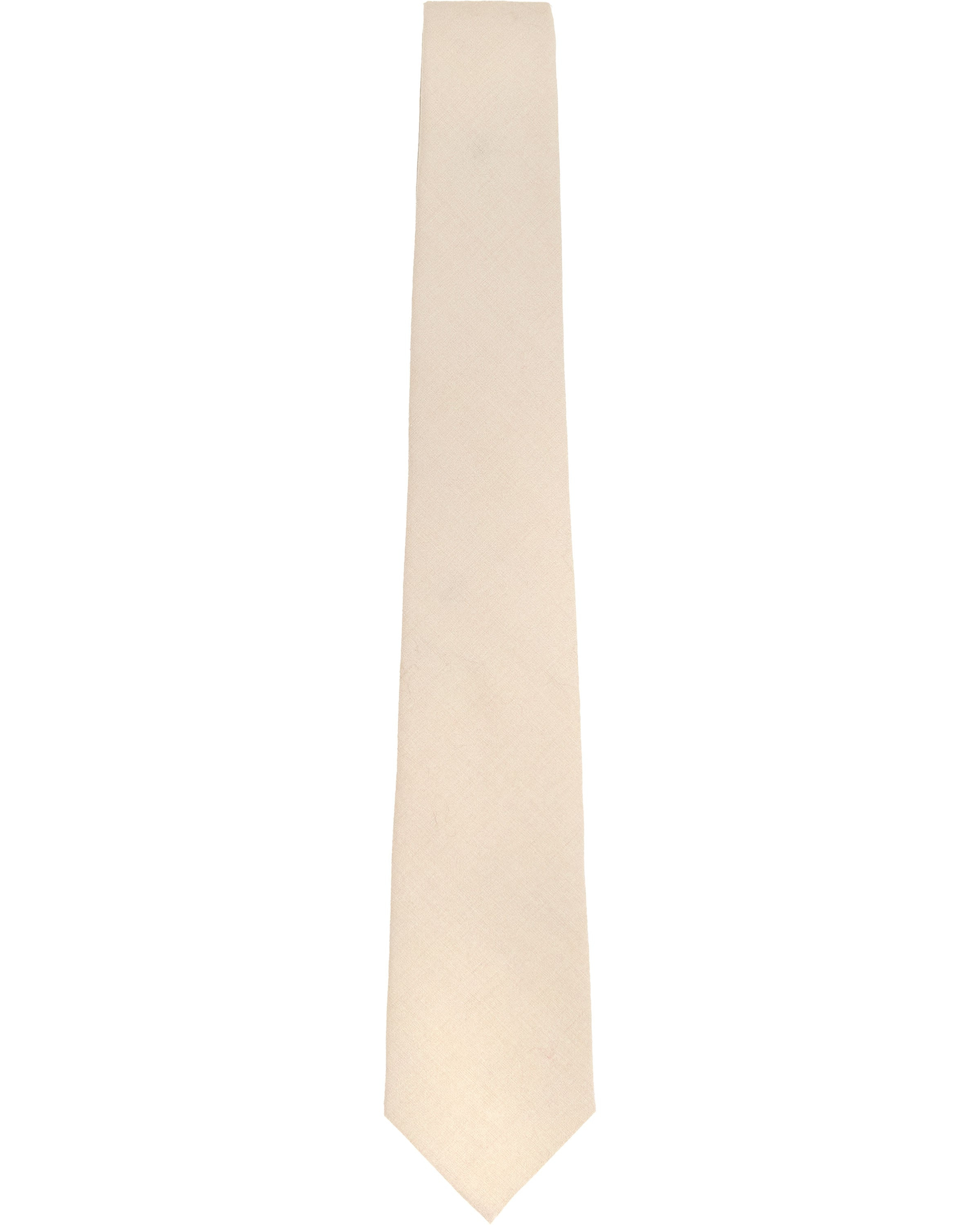 Lords Of Harlech Men's Neutrals Taddeo Merino Tie - Limestone