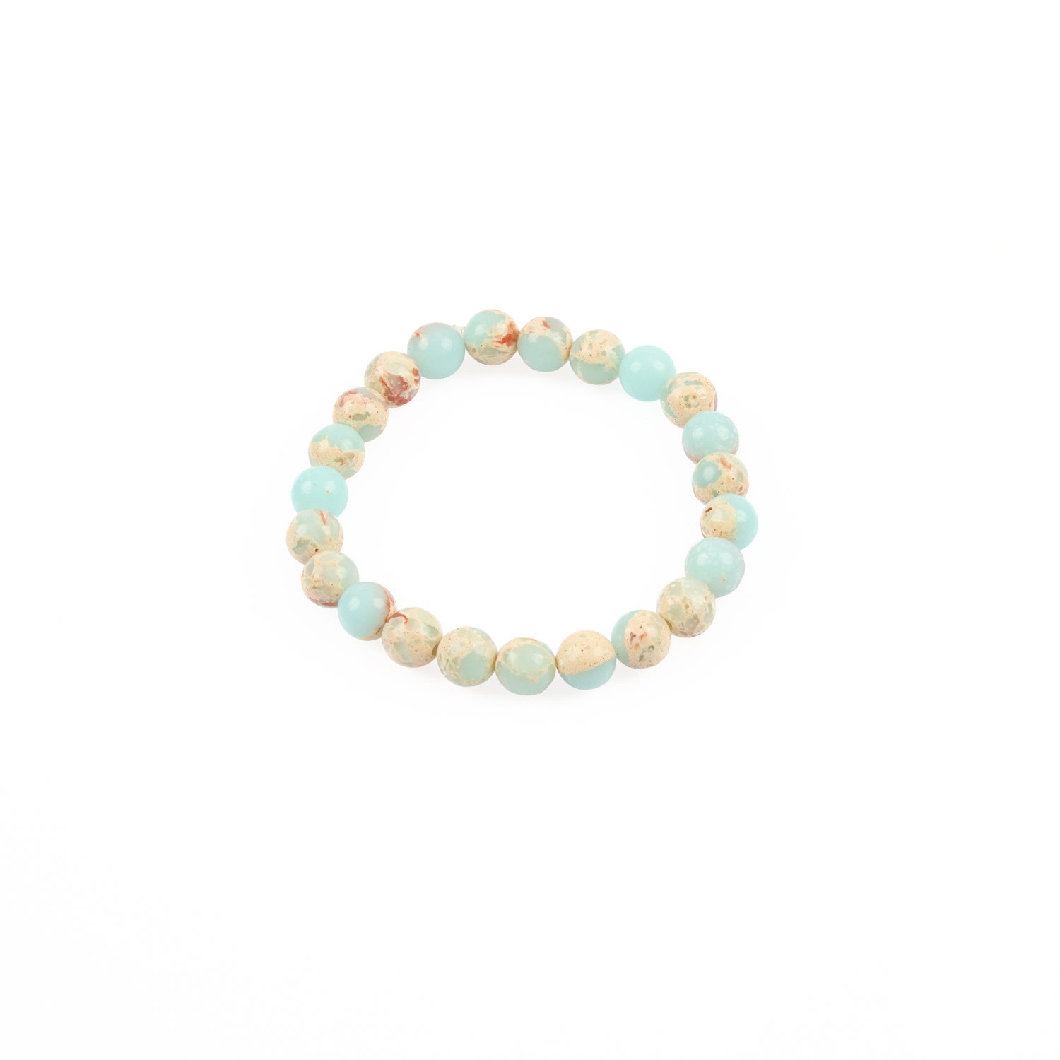 Lara Ari Women's Blue / Neutrals Variscite Natural Stone Bracelet