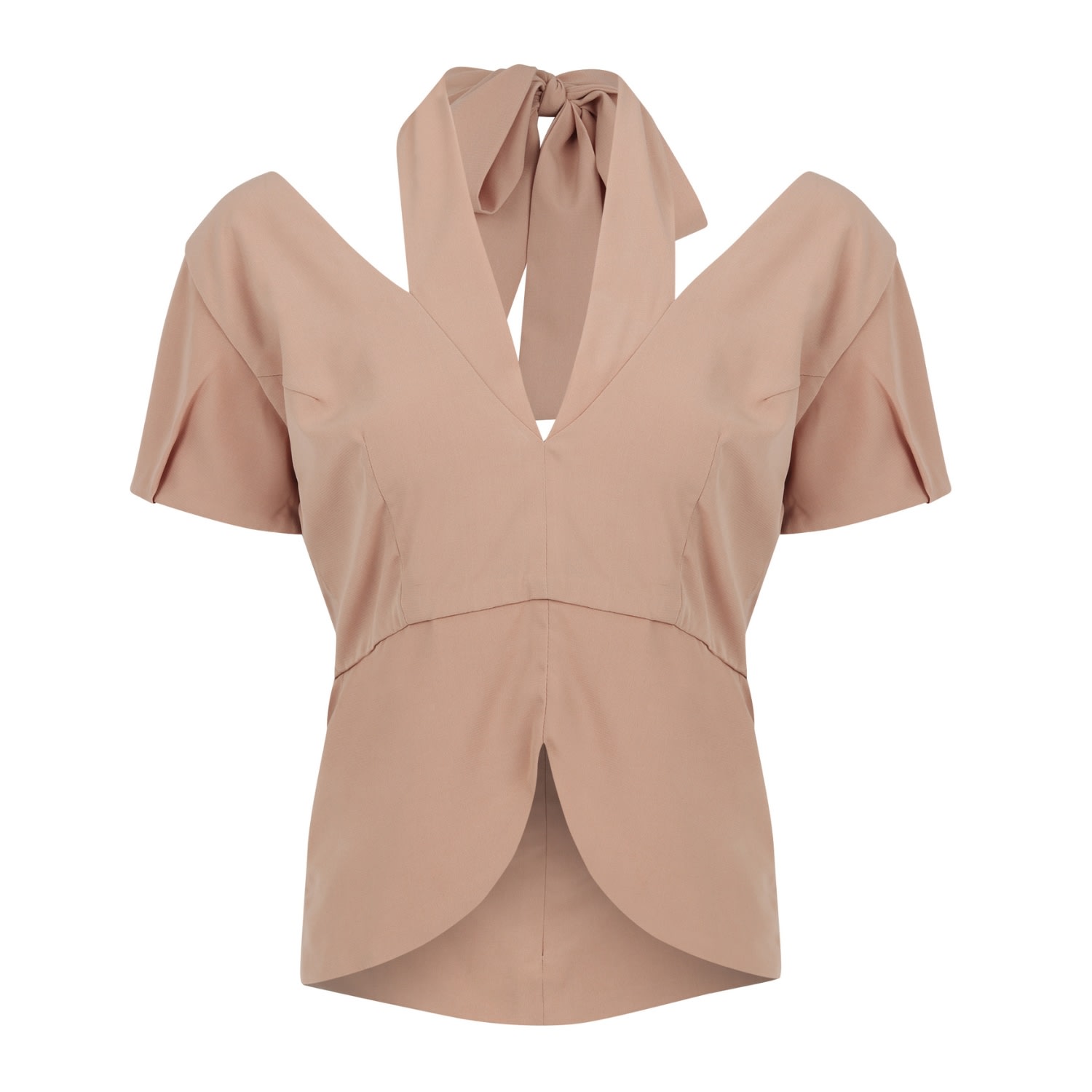 Women&rsquo;s Brown Mathilde Top-Rosy Latte | Large | Mary Dickow