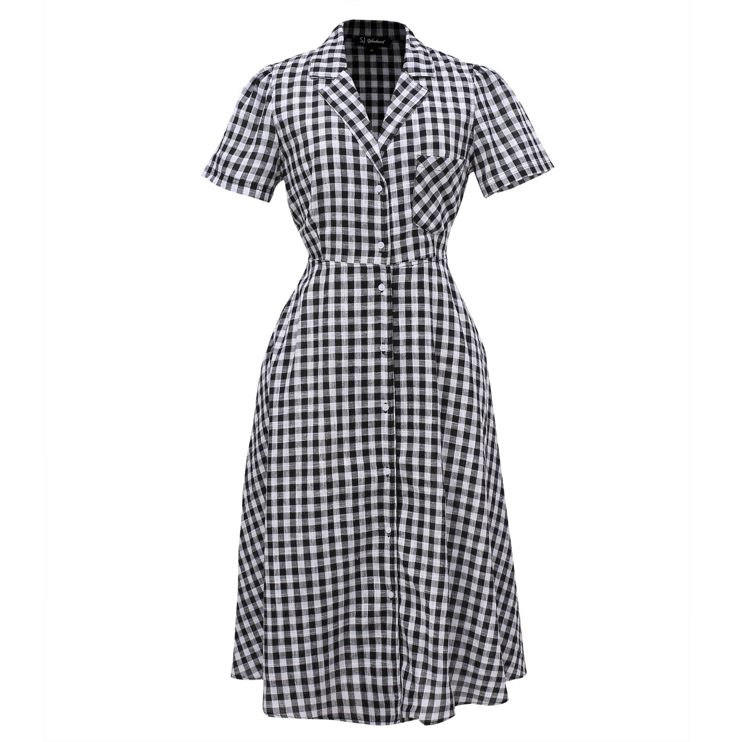 シェリエ　flocky check long shirt dress シェリエ flocky check long shirt dress