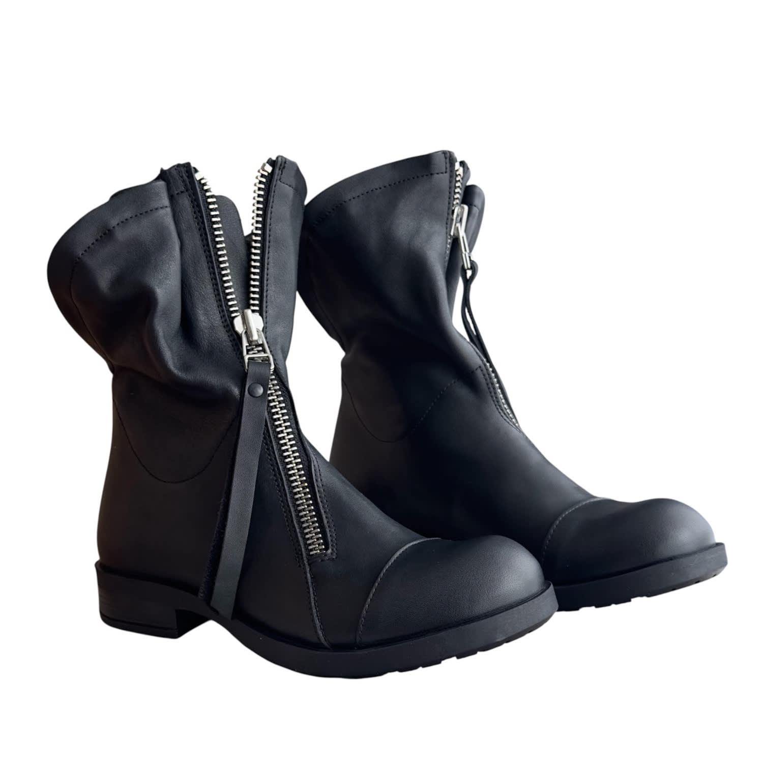 Adrenaline Fashion Handcrafted Women's Black Leather Ankle Boots – Genuine Leather Designer Handmade Boots In Black