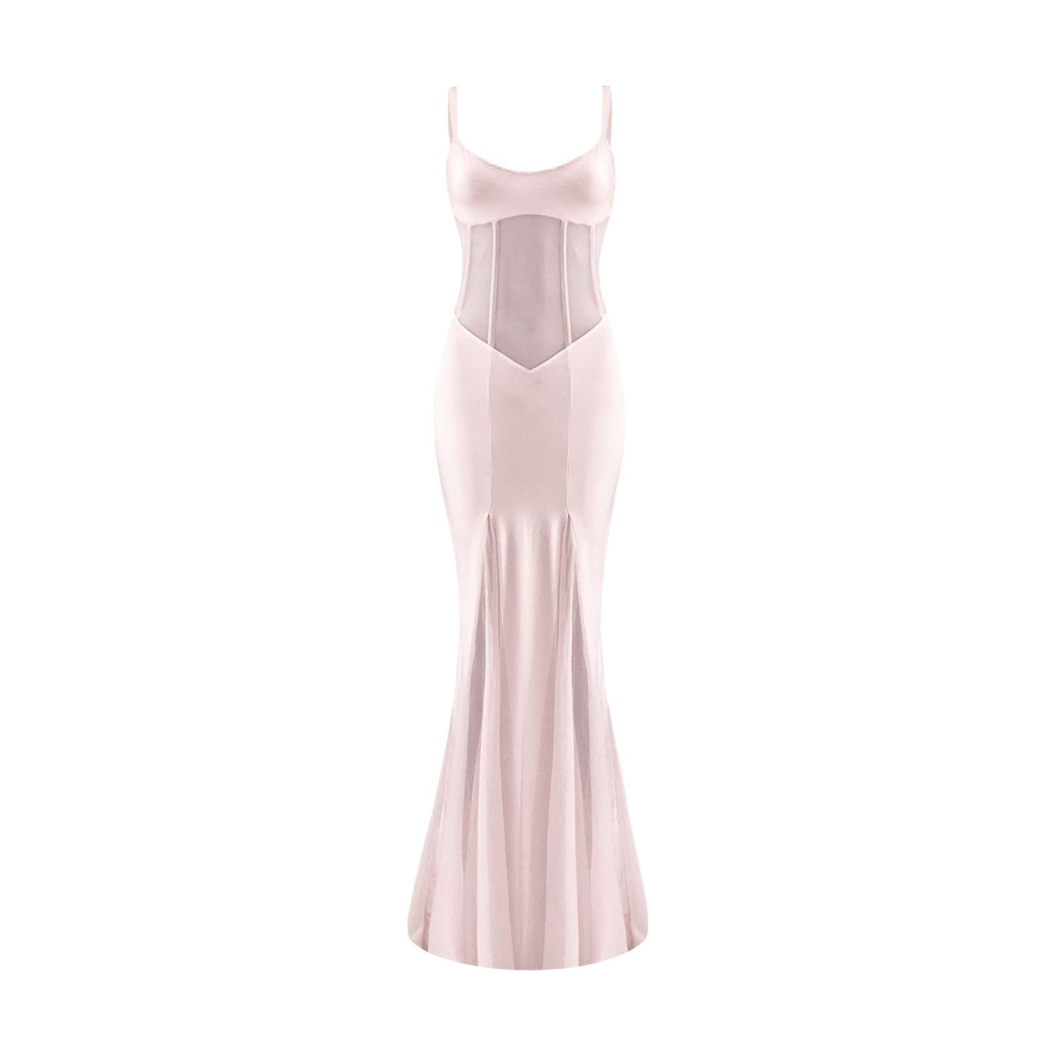Ow Collection Women's Pink / Purple Serenity Corset Maxi Dress - Light Pink In Pink/purple