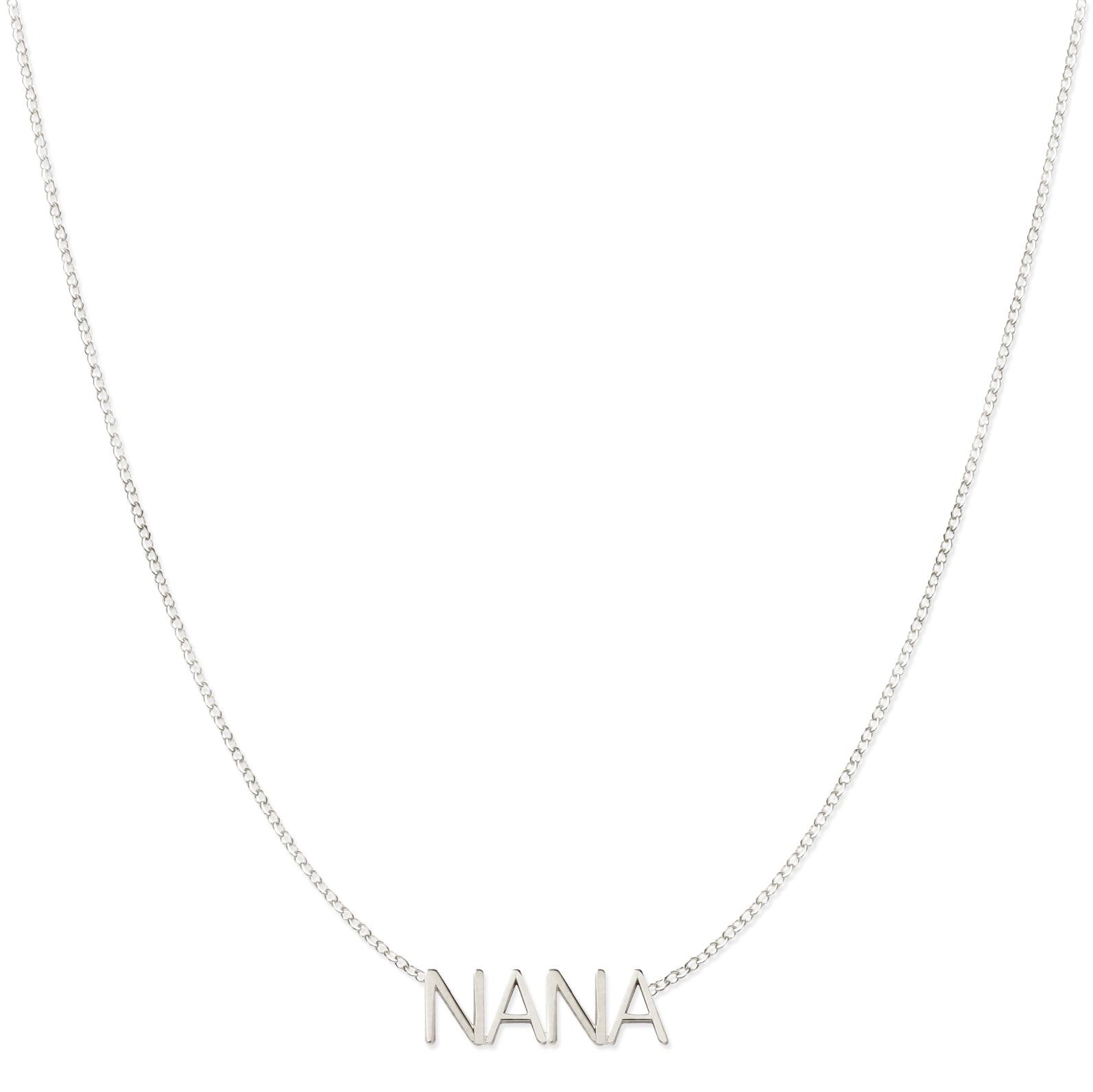 Maya Brenner Women's Nana Necklace - White Gold In Metallic