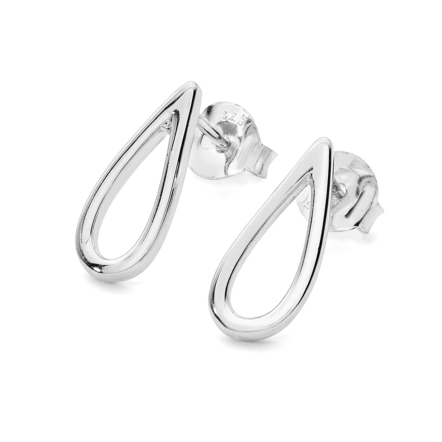 Shop Lucy Quartermaine Women's Silver Petal Studs