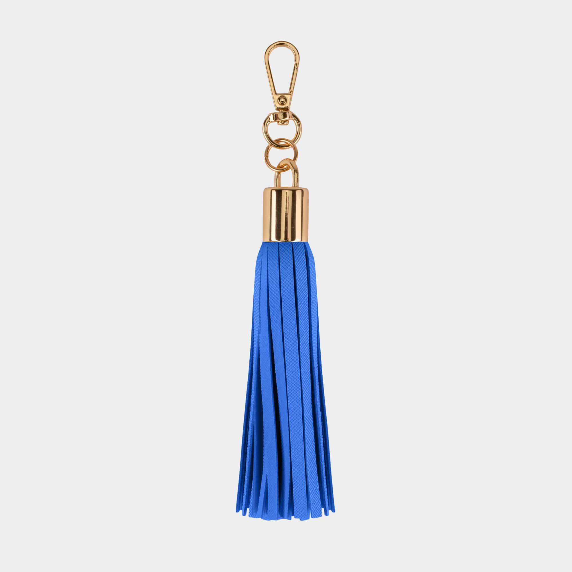 Royal Blue Tassel Keychain