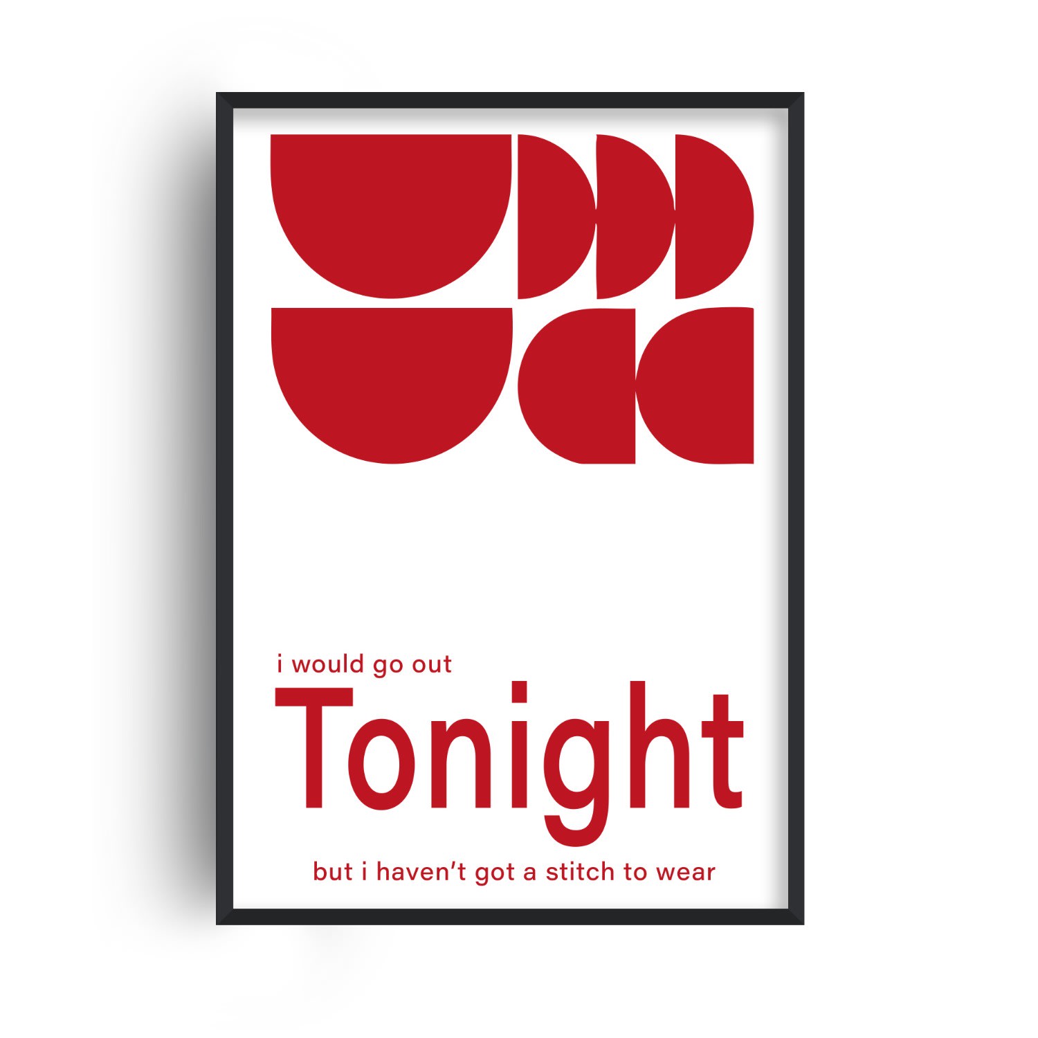 Fanclub Red Go Out Tonight Smiths Retro Music Giclée Art Print In Red