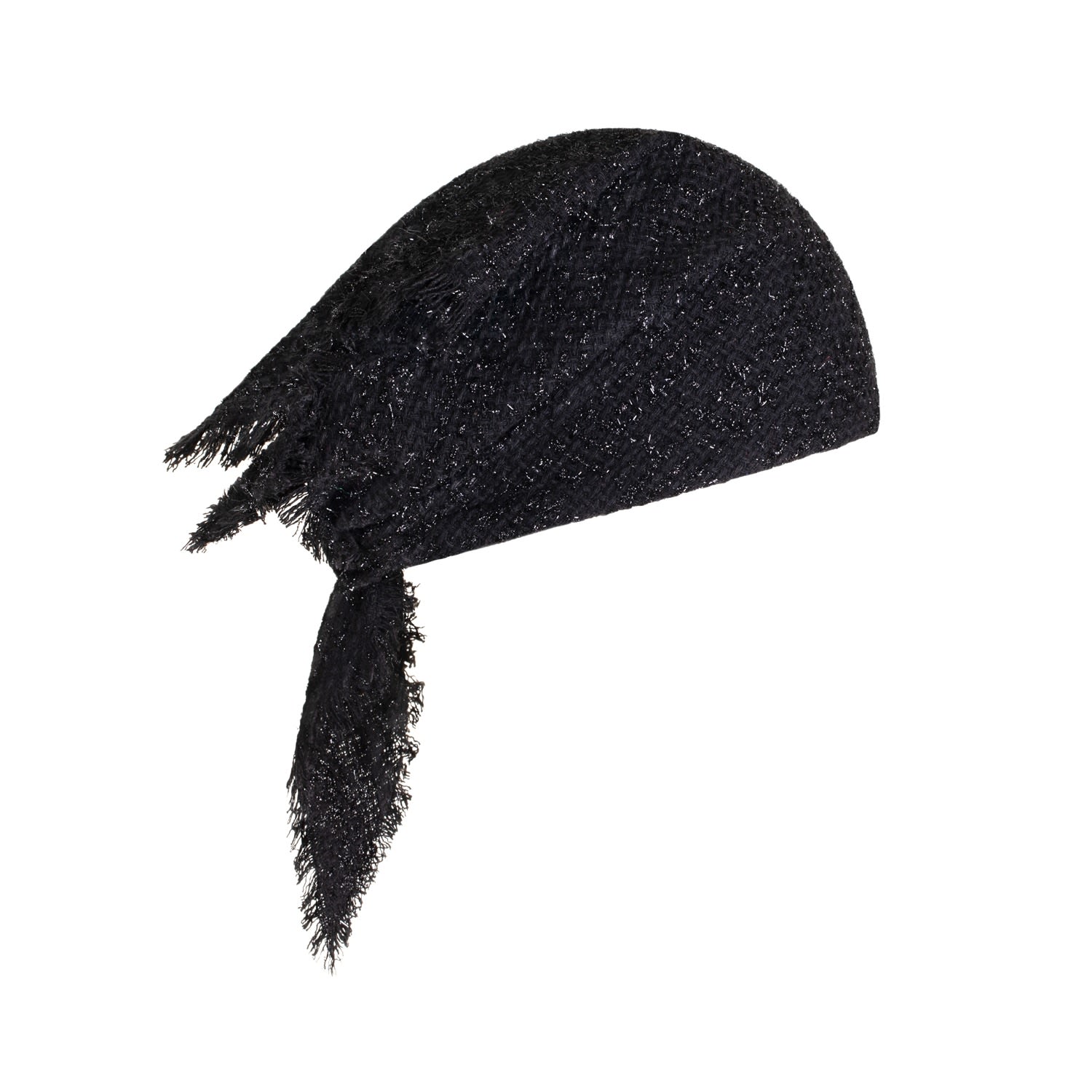 Women's Masha - Black Shiny Tweed Bandana | Sibi Hats