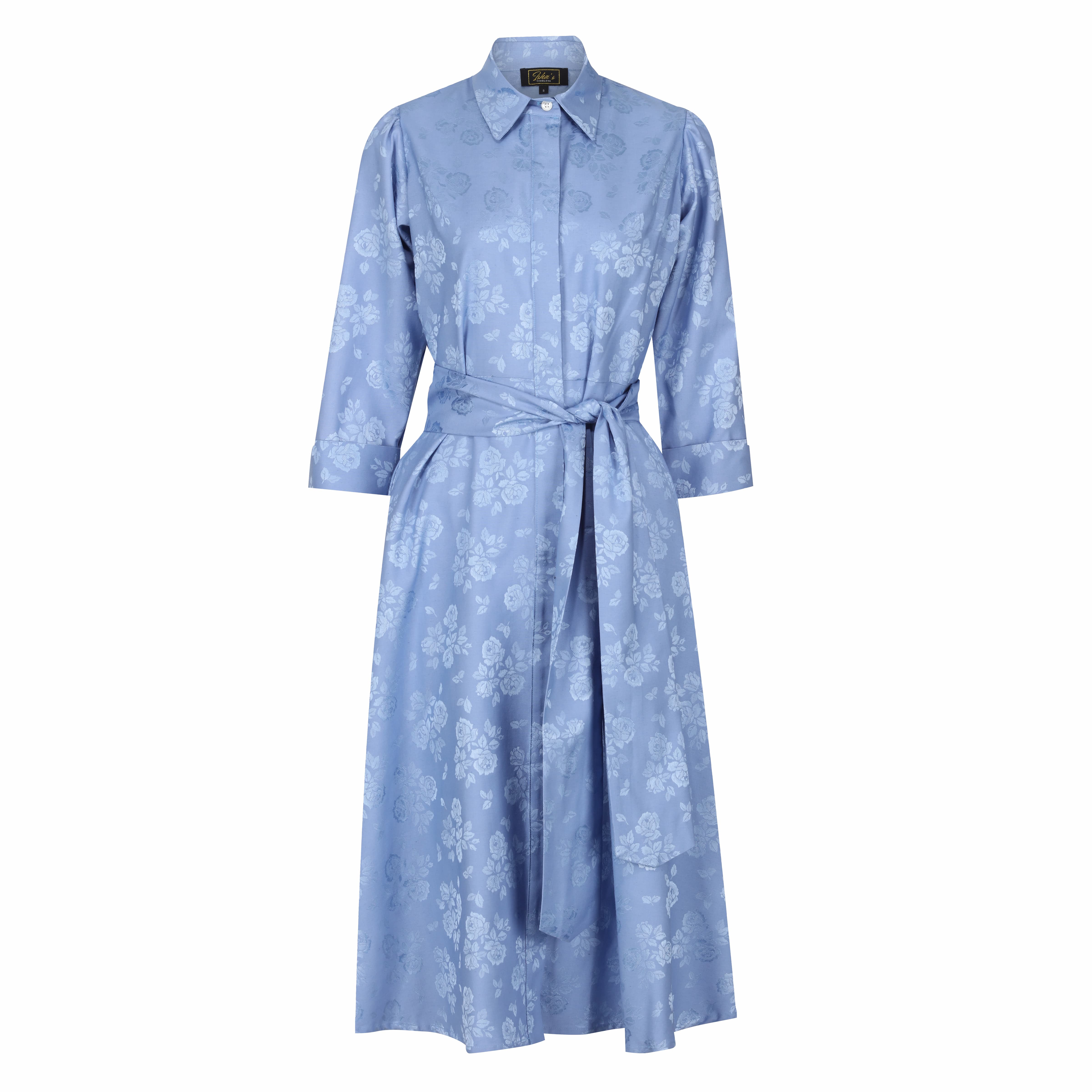 Lioness By Tf Women's Sky Blue Petals Sleeved Dress