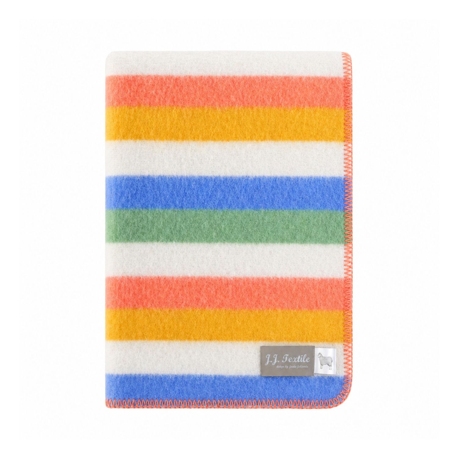 Coastal Stripe Wool Blanket | J.j.textile