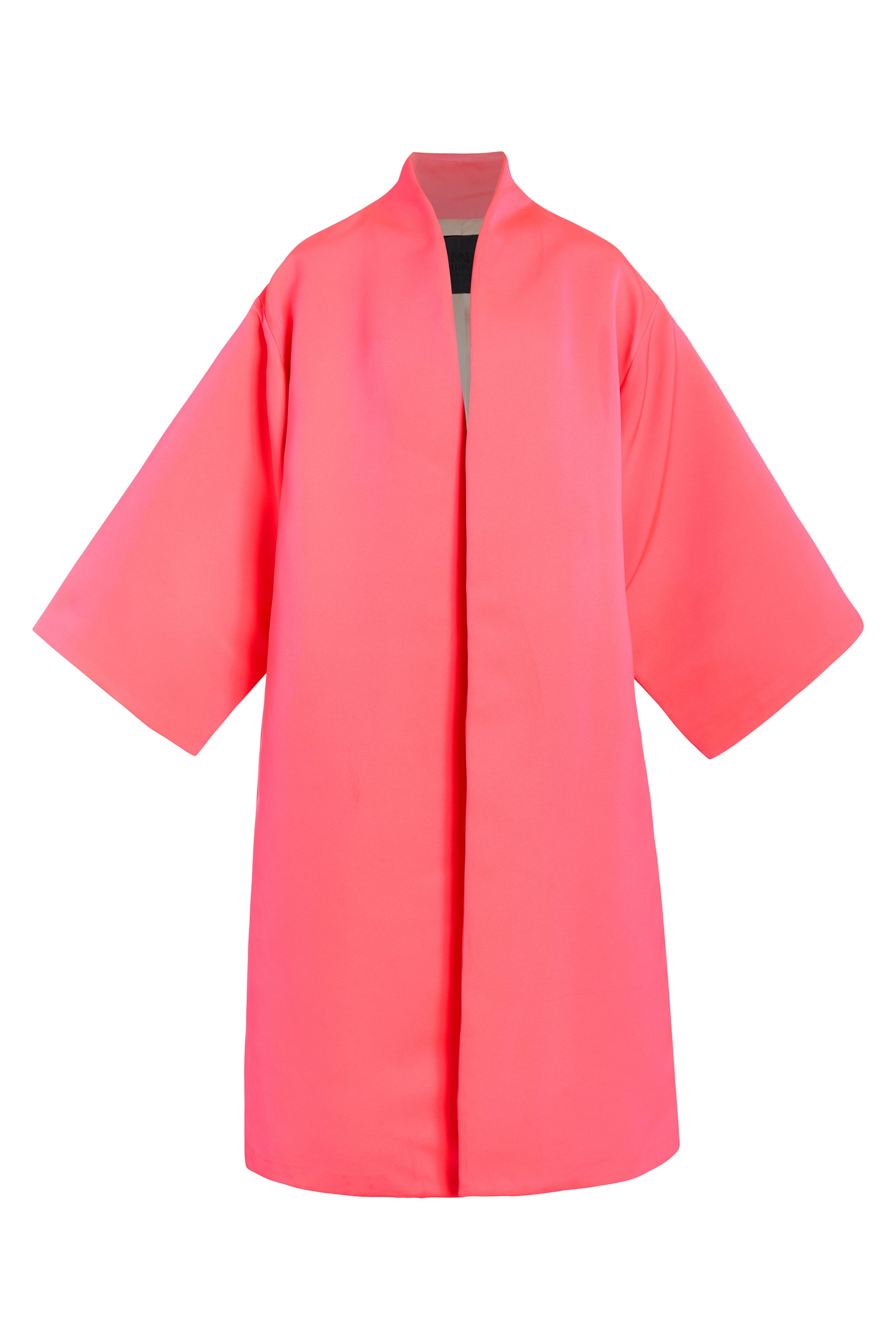 Women’s Pink / Purple Jenna Pink Faille Kimono Coat One Size Niran