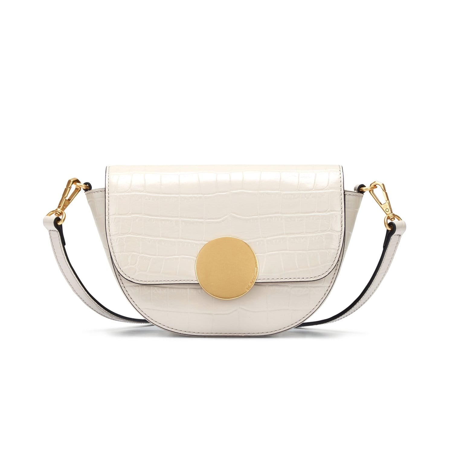 Women’s White Lottie Croco Crossbody - Cream One Size Oryany