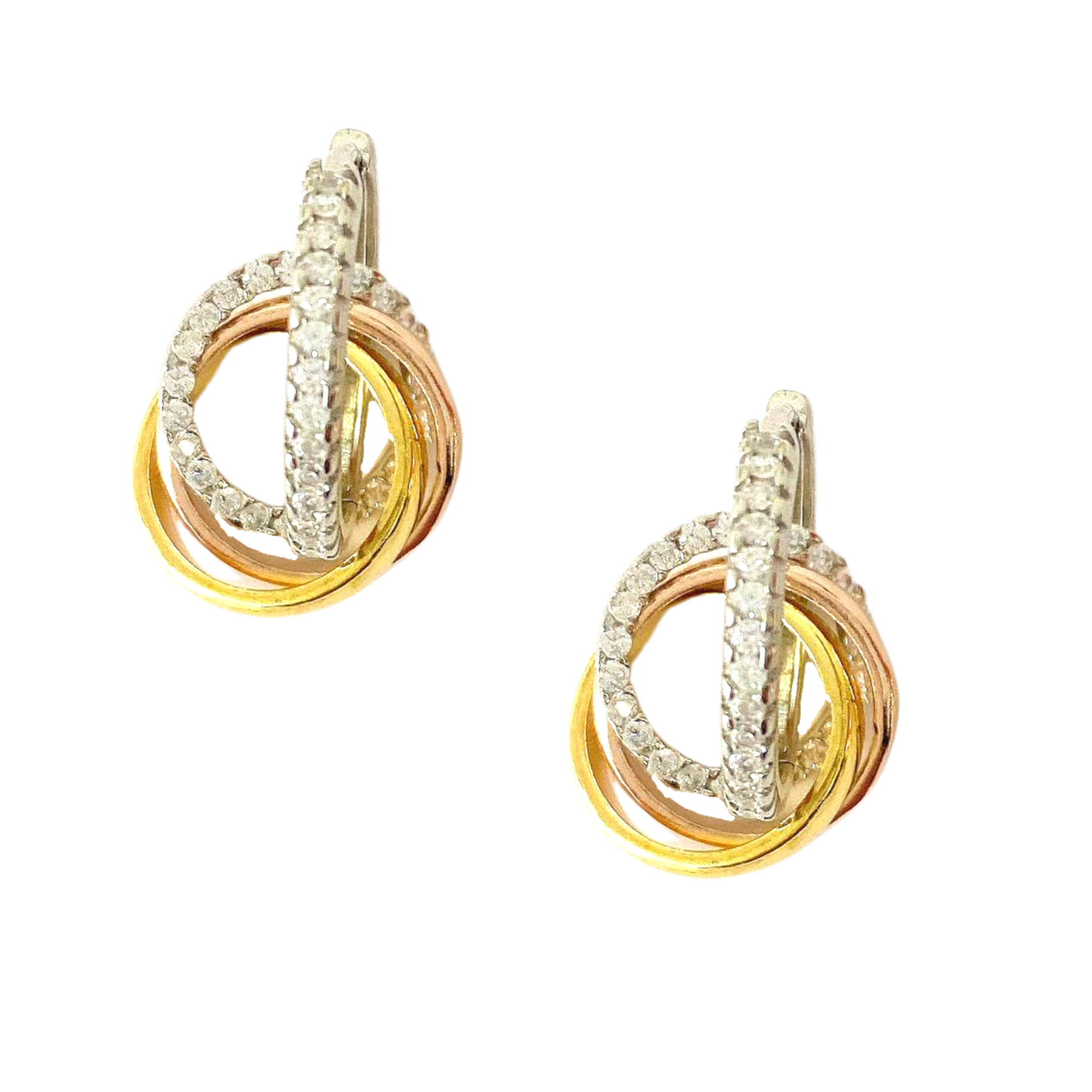 Women’s Fancy Cubic Zirconia Hoops Earring Spero London