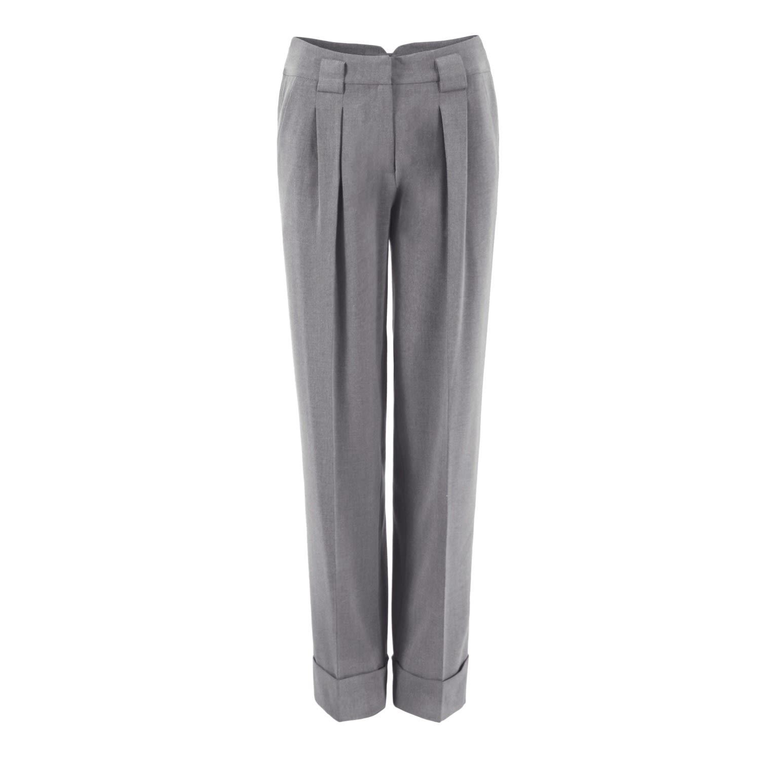 Women’s Sara Grey High Waist Wide Leg Trousers Small Vikiglow