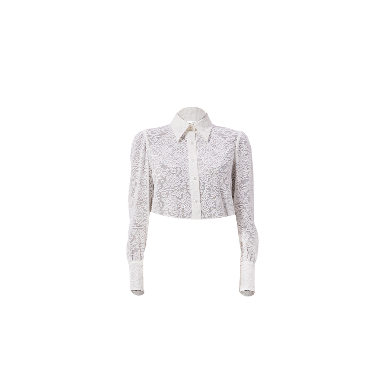 Noushella Women's Eleanor Long Sleeve Blouse In White In White