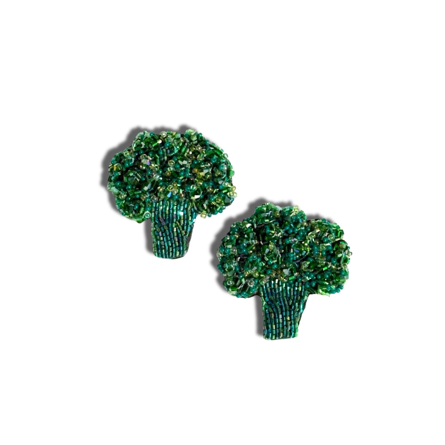 Simitri Women's Green Broccoli Earrings