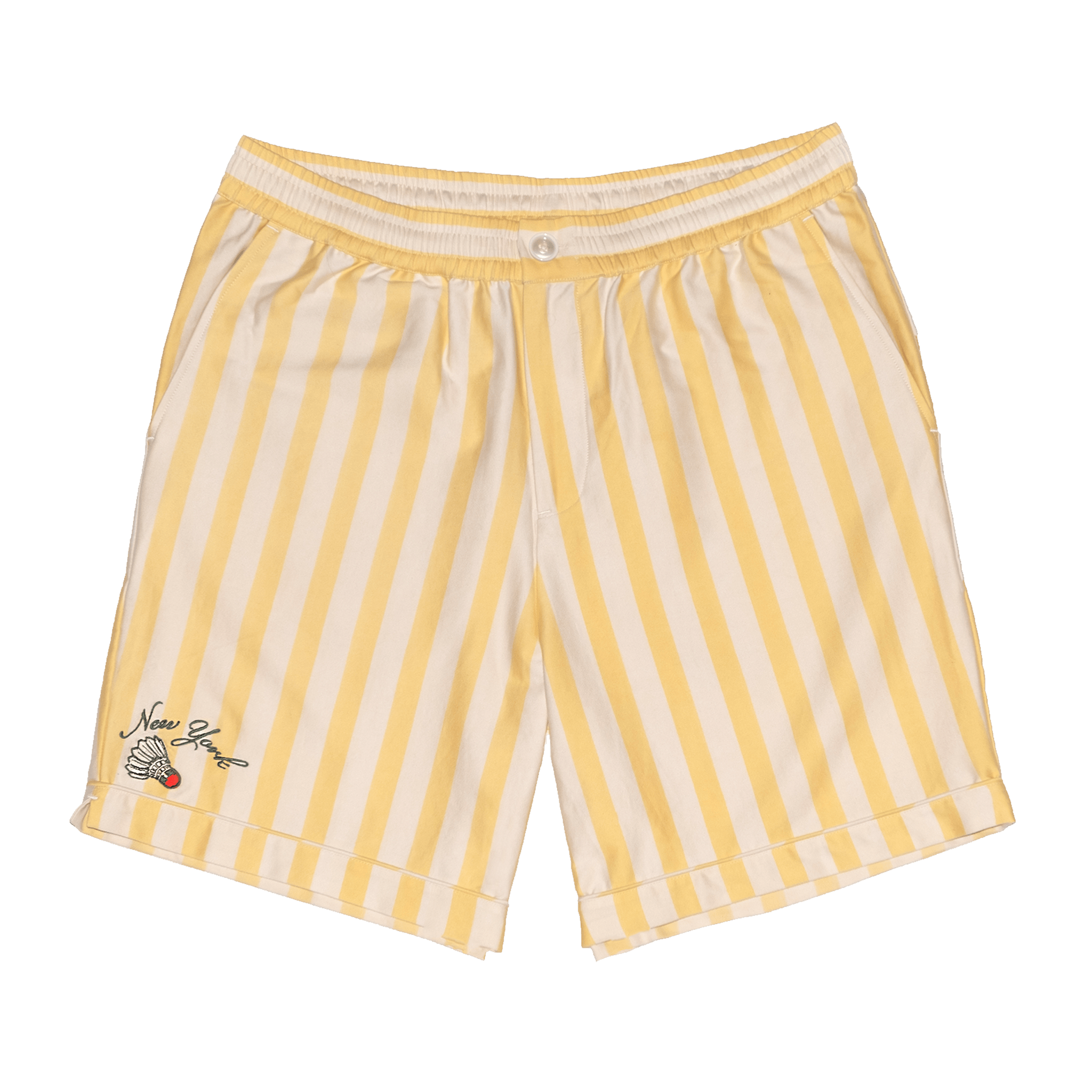 Men’s Yellow / Orange / White Back Alley Shorts Small The Bowery Social Club