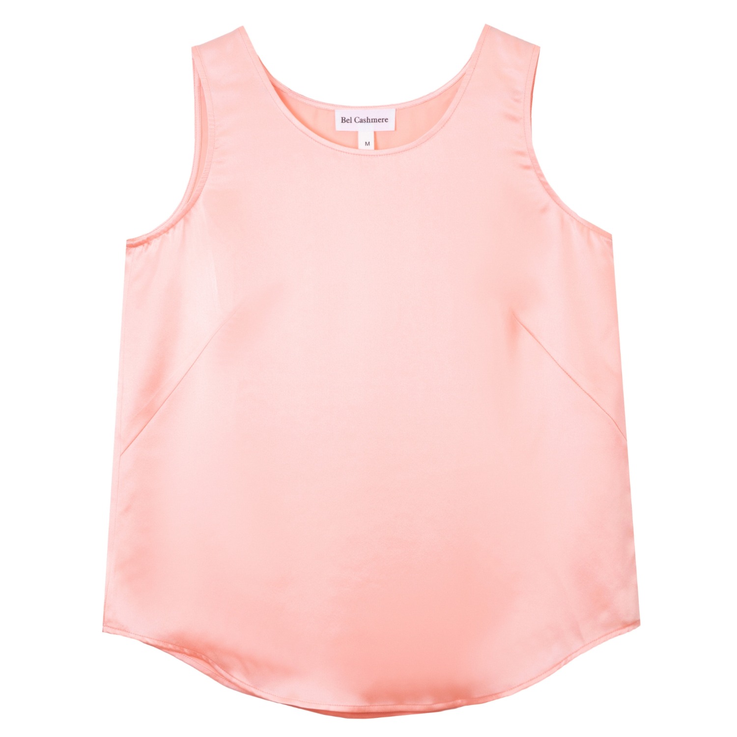 Bel Cashmere Women's Yellow / Orange Claire Silk Top In Peach In Yellow/orange