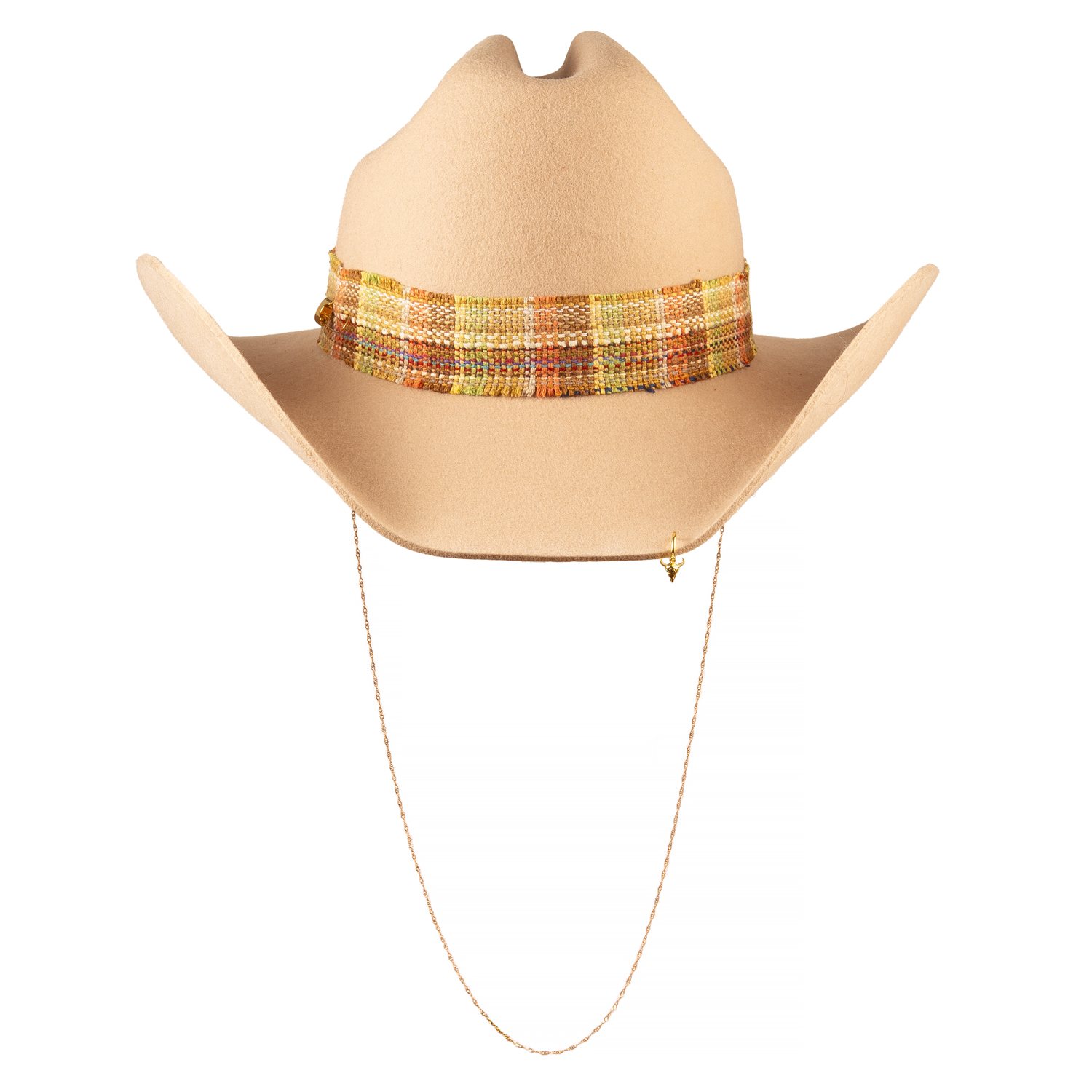 Women's Neutrals Looe Cream Cowboy Hat With Sterling Silver Jewellery | Large | Shaded the Label