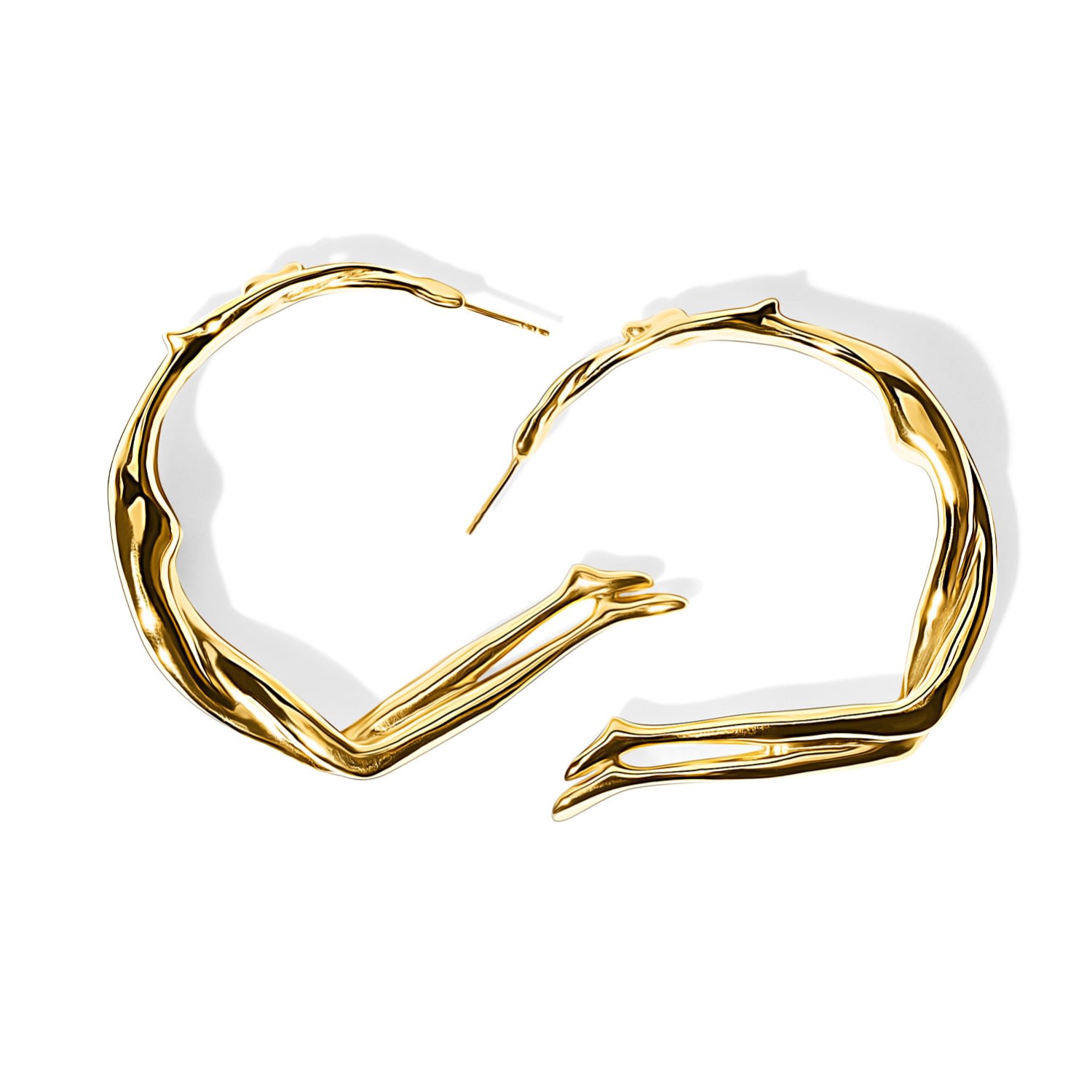 Women’s Gold Scarlett Medium Hoops Minnie Lane