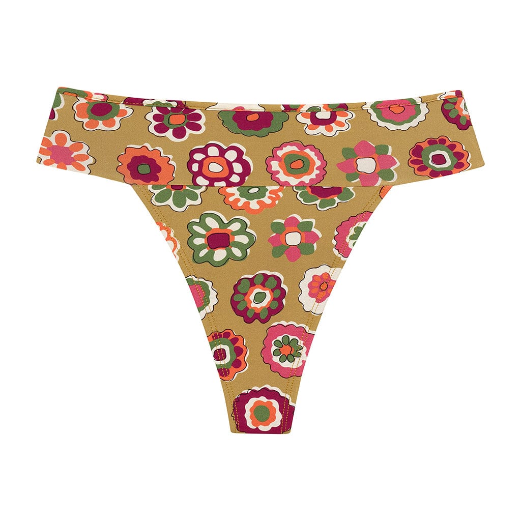 Montce Swim Women's Mazzy Floral Tamarindo Binded Bikini Bottom
