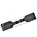 PLIK WOMEN'S LEATHER WAIST MARA BELT BLACK