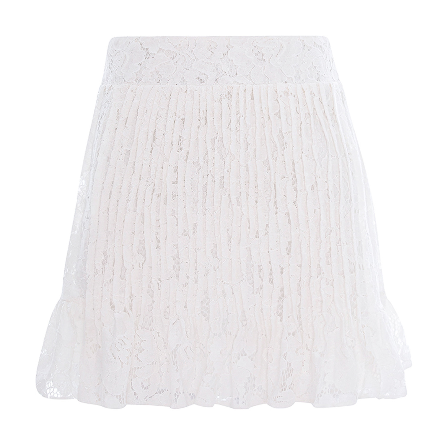 Women's Breeze Skirt Mini White Lace | Medium | Underflirty