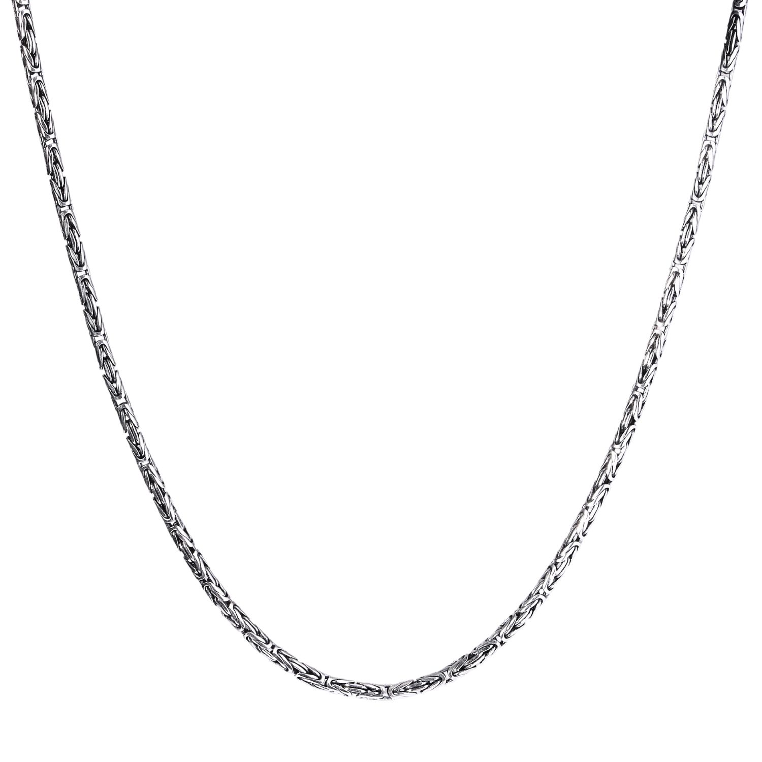 Assuwa Men's Silver Emperor Necklace