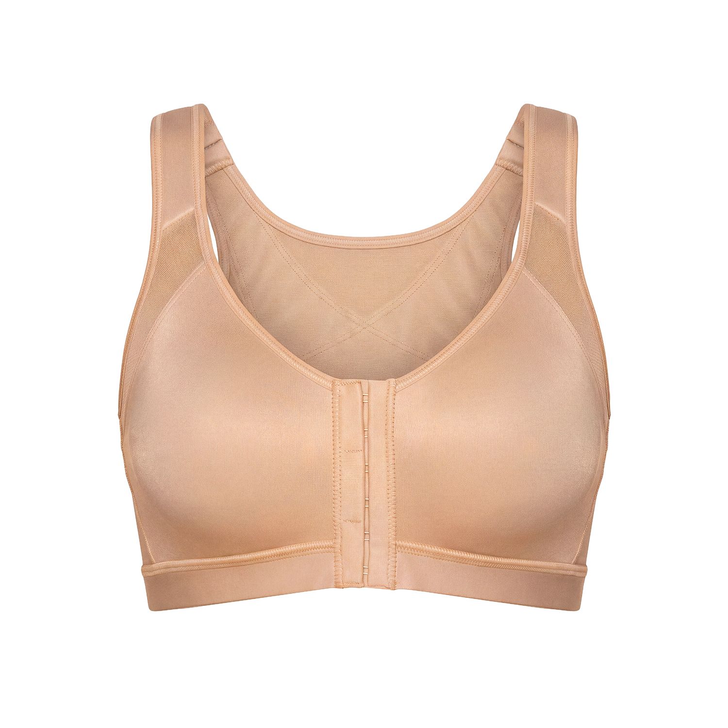 Women's Neutrals Unlined Wireless Posture Corrector Bra - Golden Beige | 36Dd | Leonisa