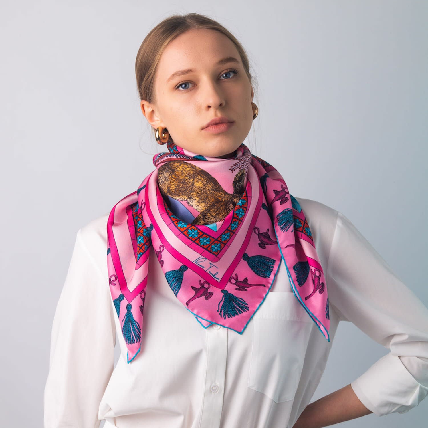 The Beauty Of Diversity Silk Ribbon Scarf Multicolour - Ilona Tambor