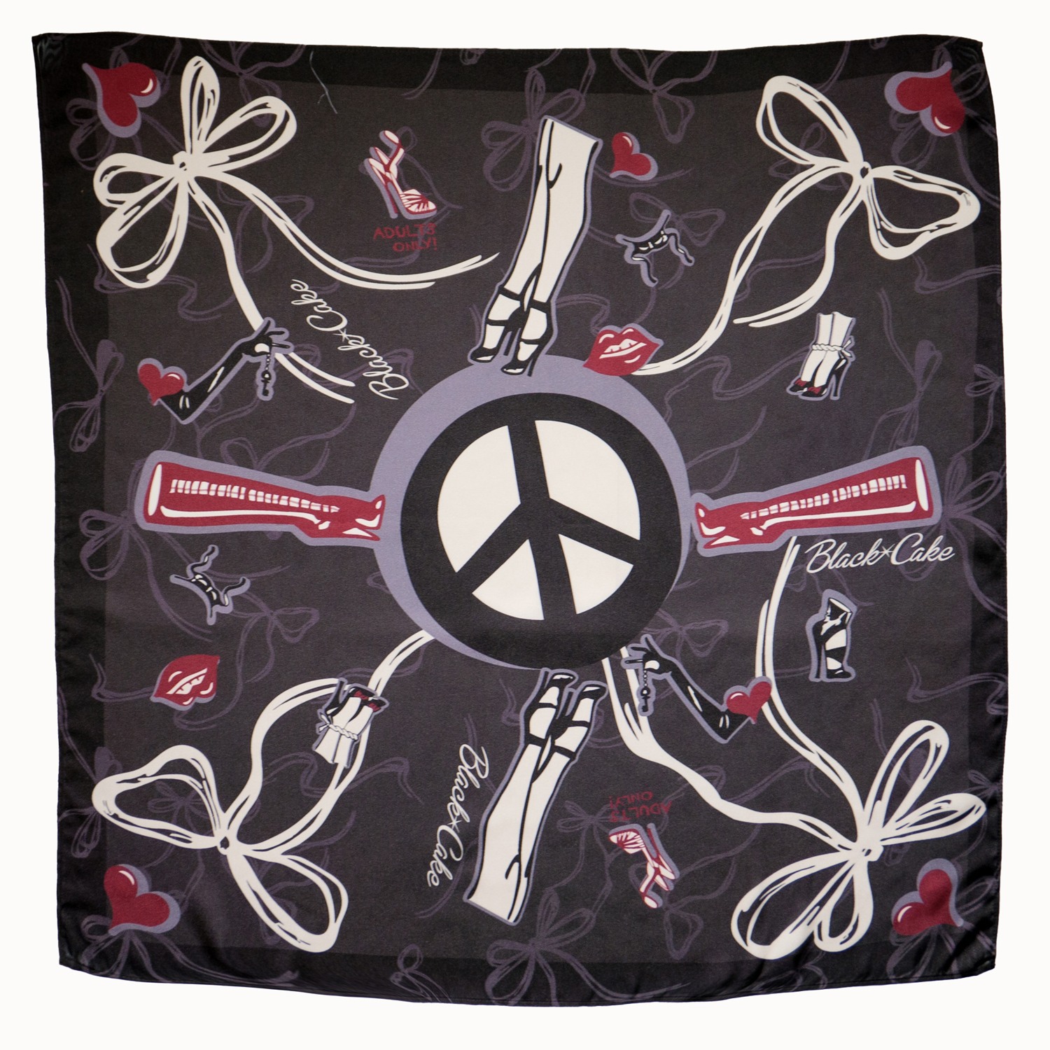 Women’s Pumps & Peace Rock N’ Roll Scarf- Black Cake Clothing One Size