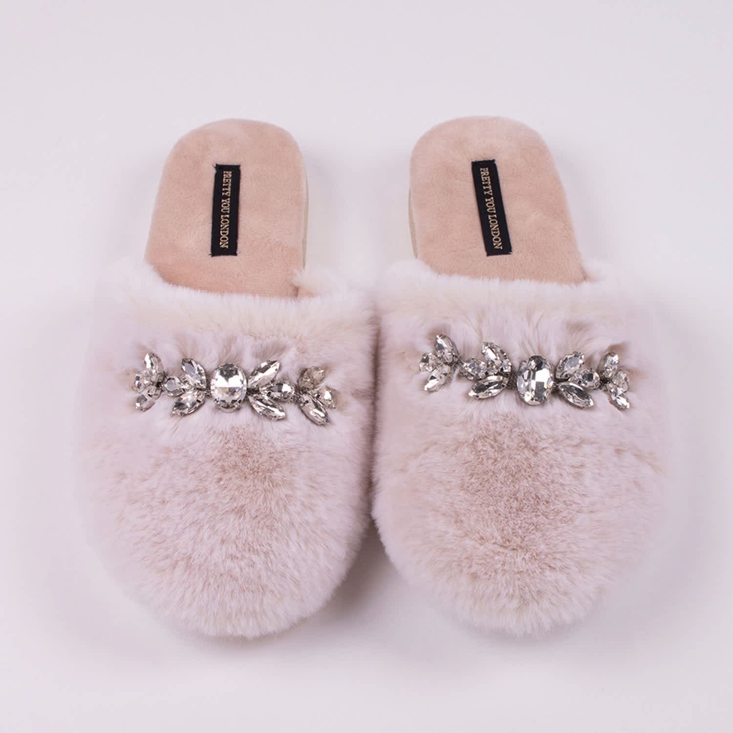 cream mule slippers