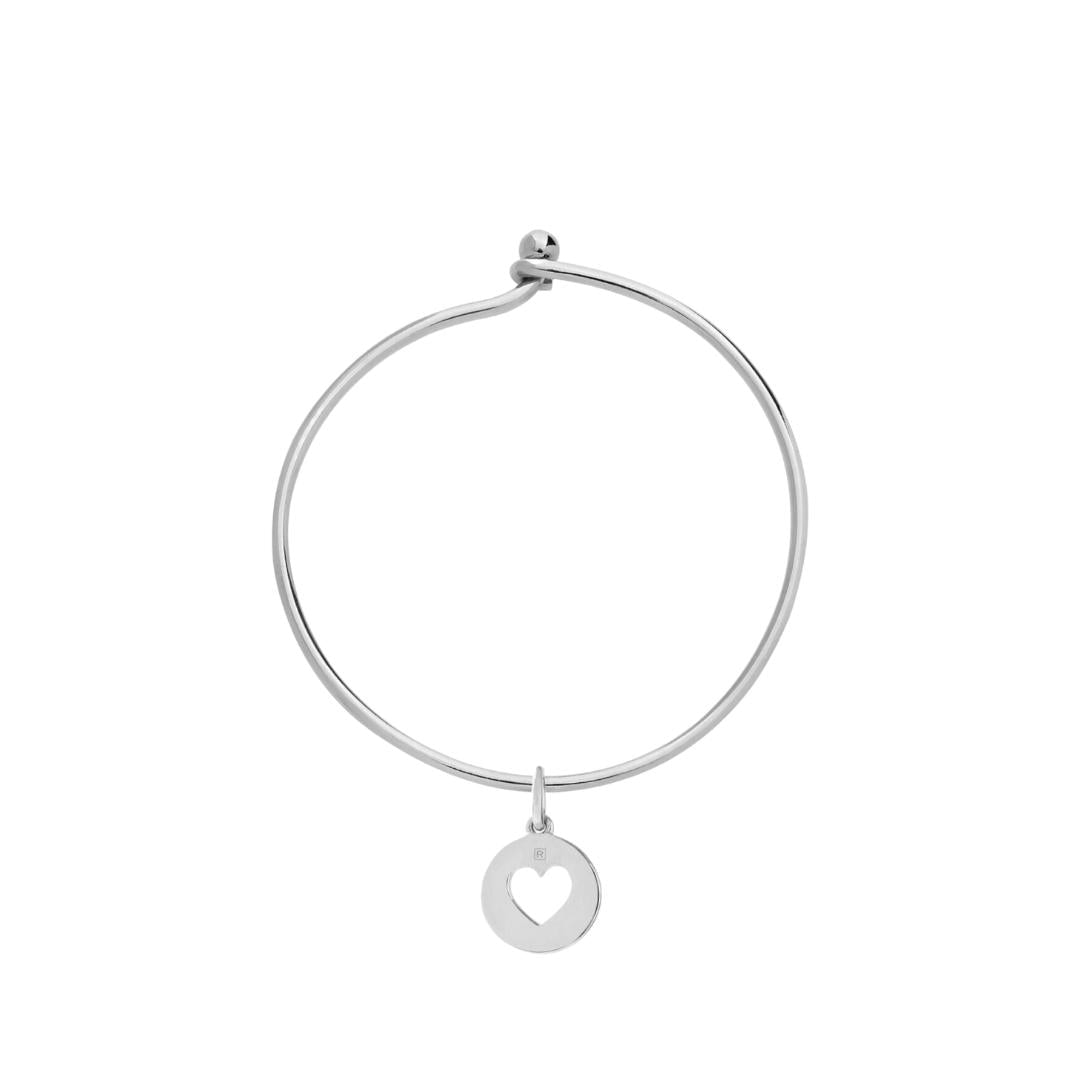 Women’s Recognised Sterling Silver Heart Popon Pendant & Bangle