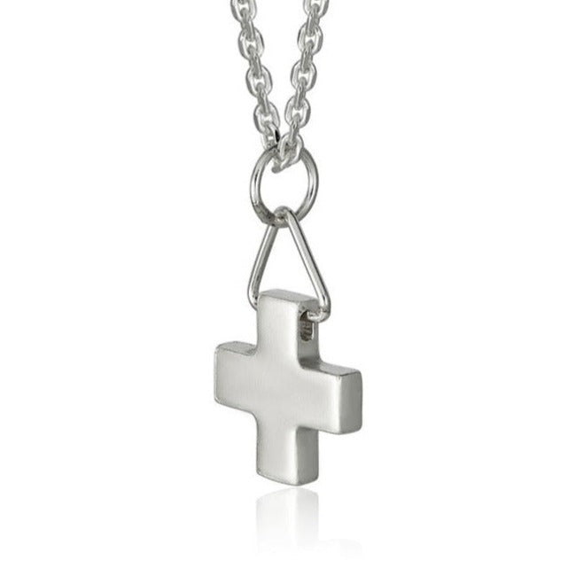 Cartography Men's Who Is Your Plus One? Necklace In Sterling Silver