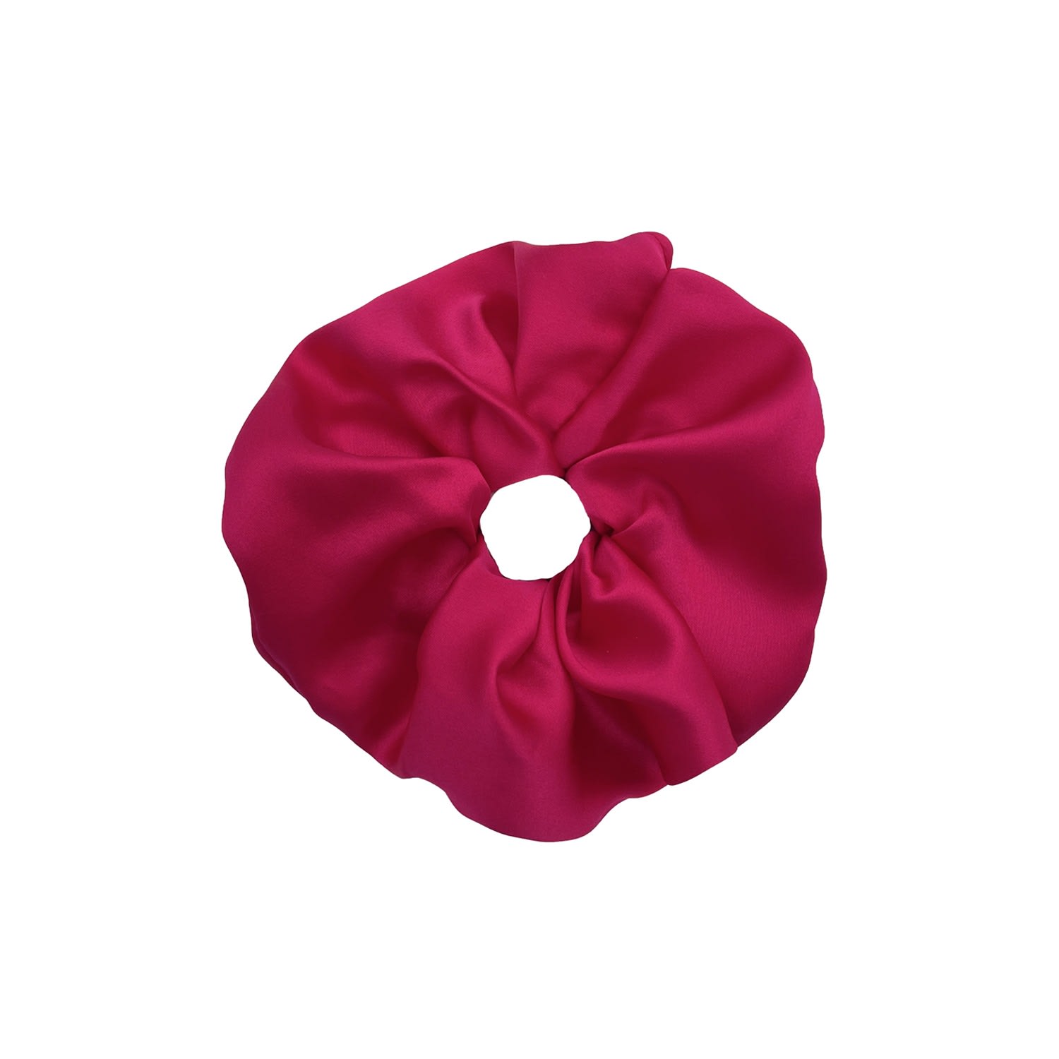 Women’s Pink / Purple Fuchsia Silk Scrunchie Crease